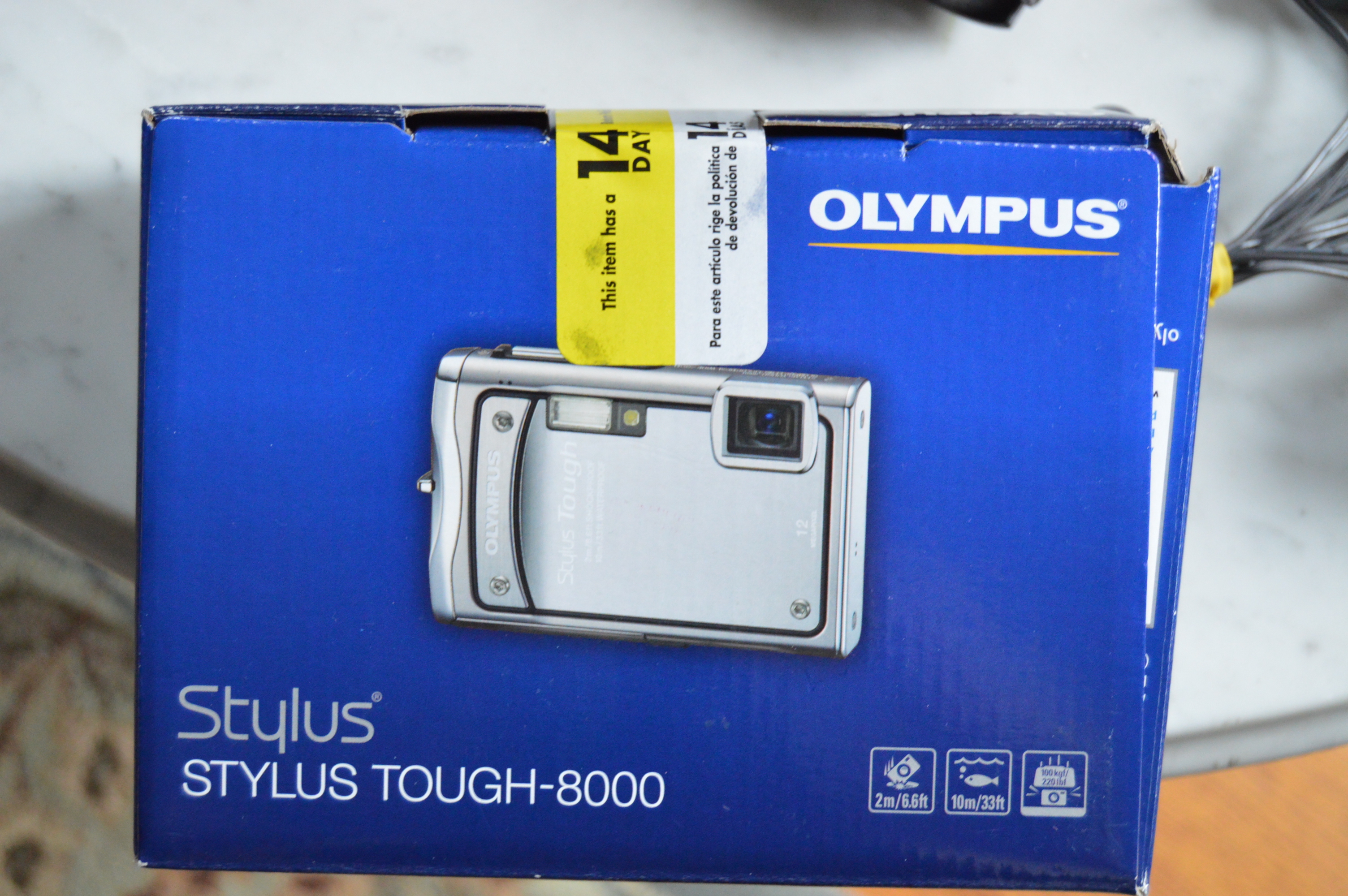 Vintage GE Sportmate Portable Radio+Olympus Stylus Tough 12 MP Digital Camera