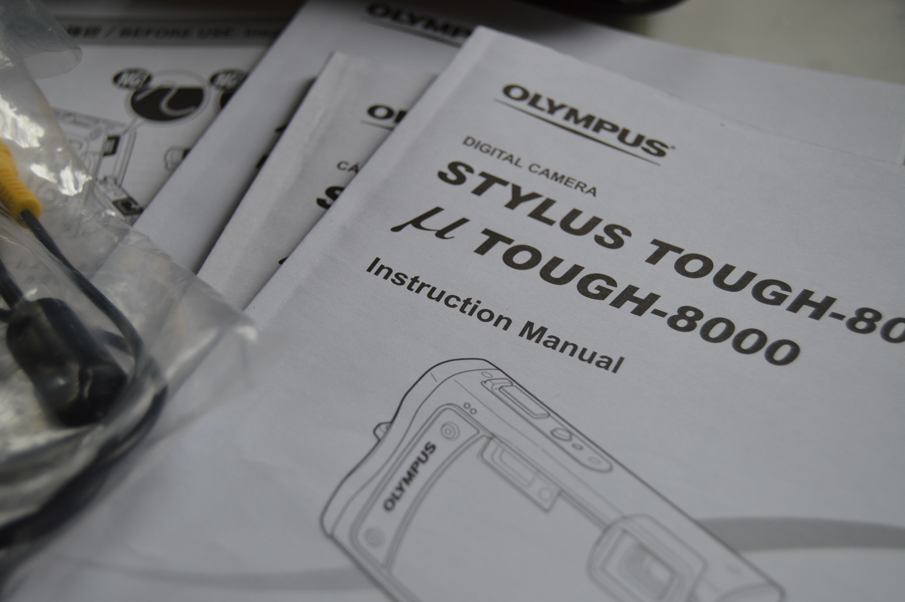 Vintage GE Sportmate Portable Radio+Olympus Stylus Tough 12 MP Digital Camera