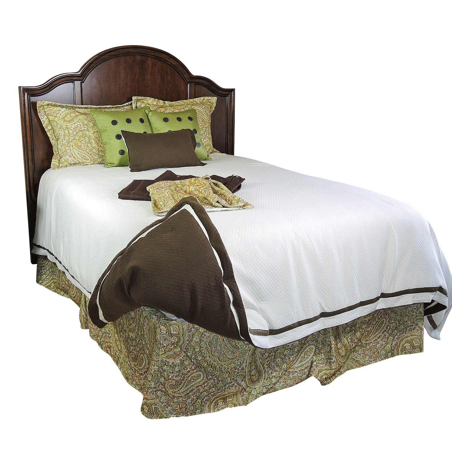 Thomasville Queen Headboard and Veratex Bedding