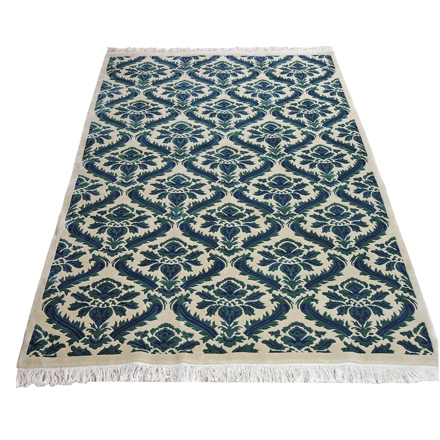 Machine Woven Indian Wool and Cotton Area Rug from Hoffman Albers