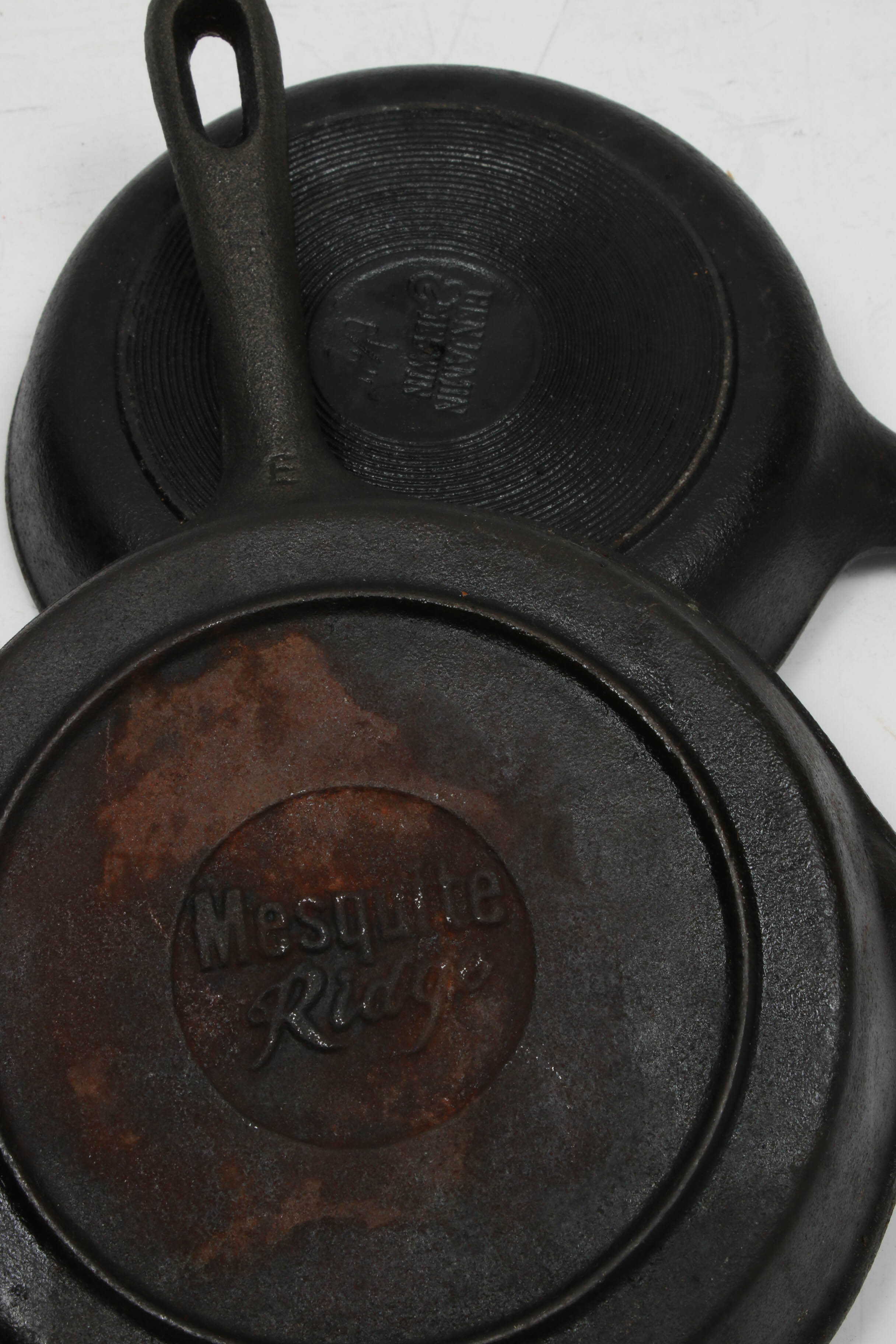Cast Iron Skillets by Mesquite Ridge and Benjamin & Medwin