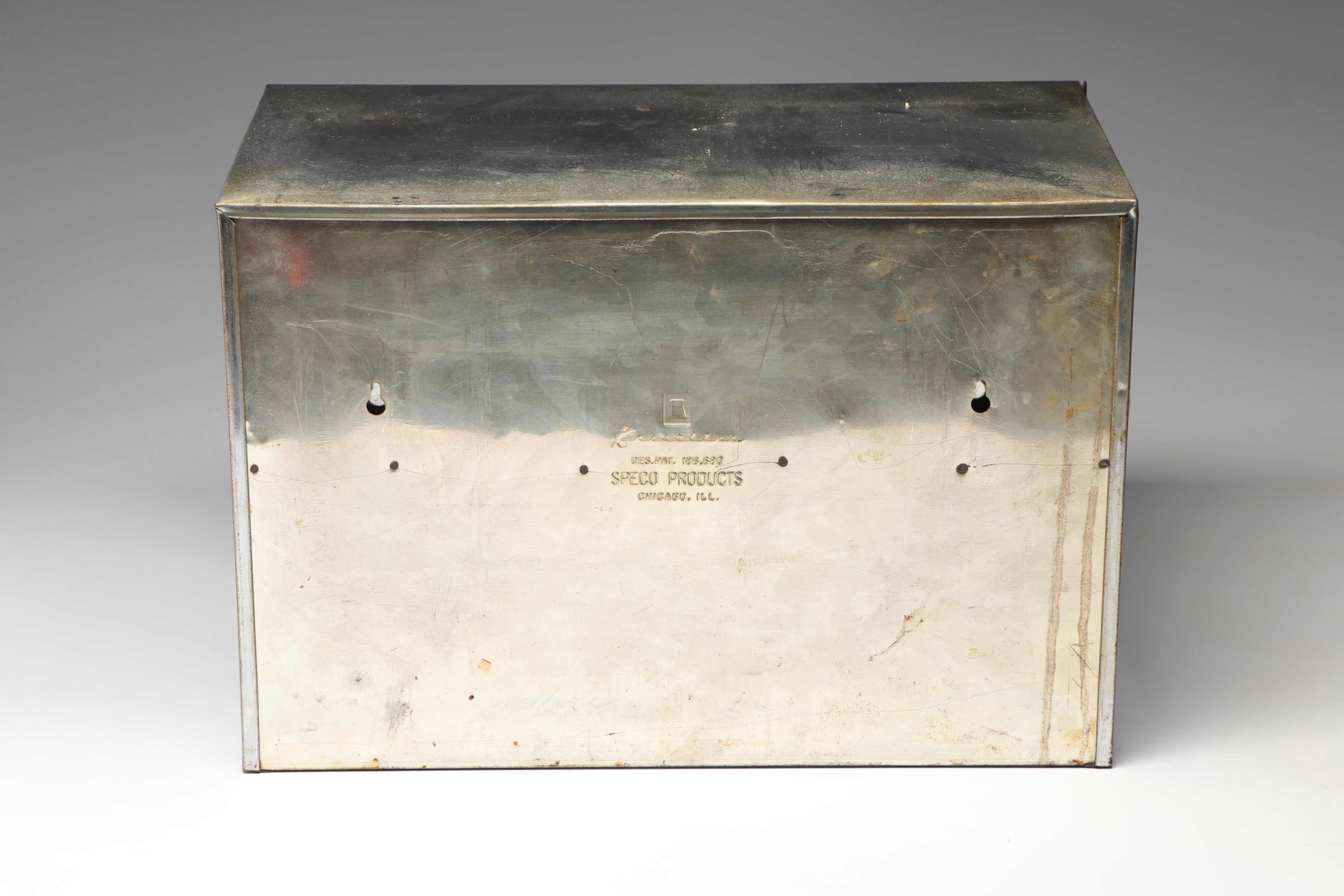 Krestline Bread Box by Speco Products with Storage Drawers, Mid-Century