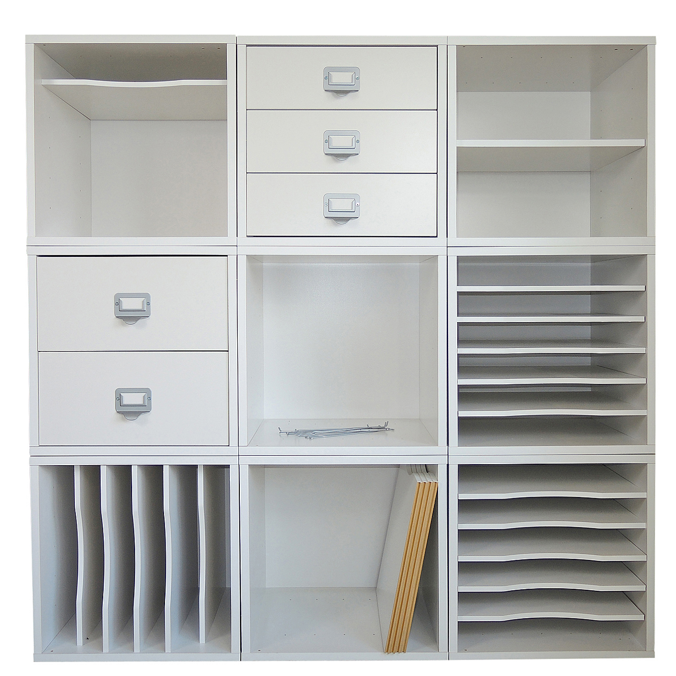 Nine Piece Cubicle Craft Organizer