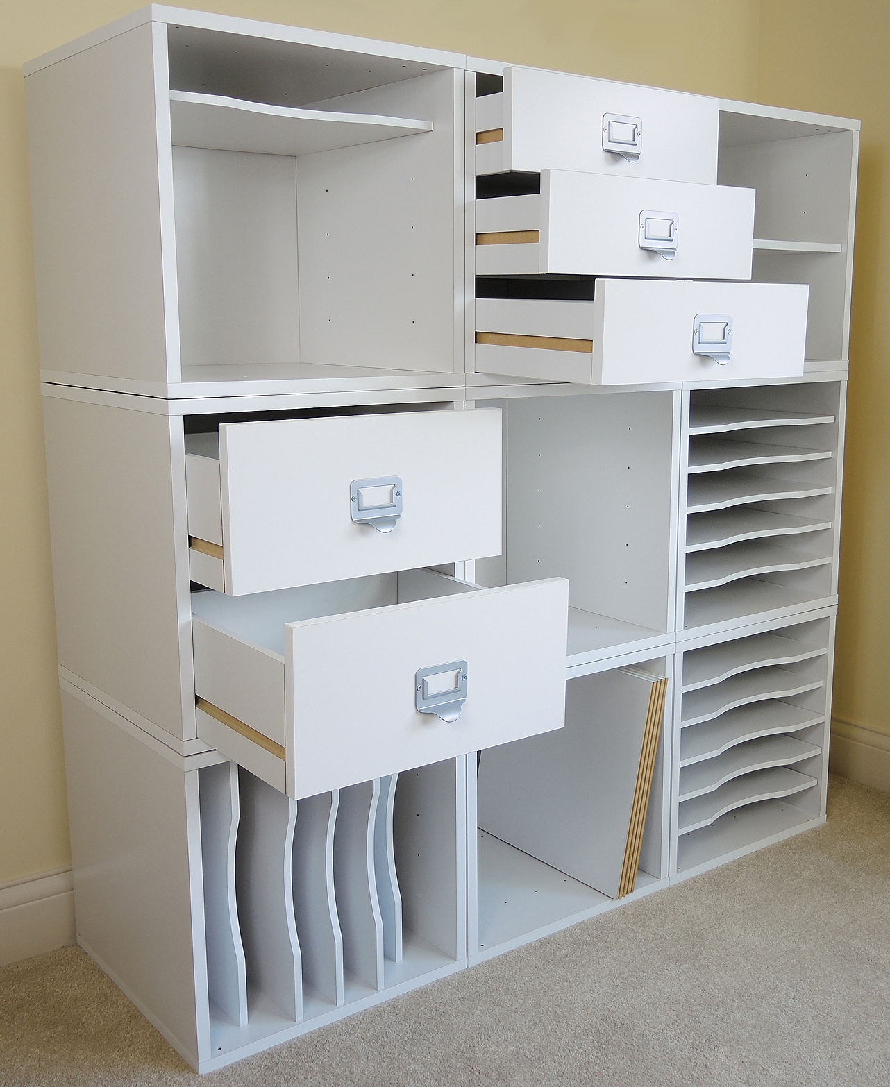 Nine Piece Cubicle Craft Organizer