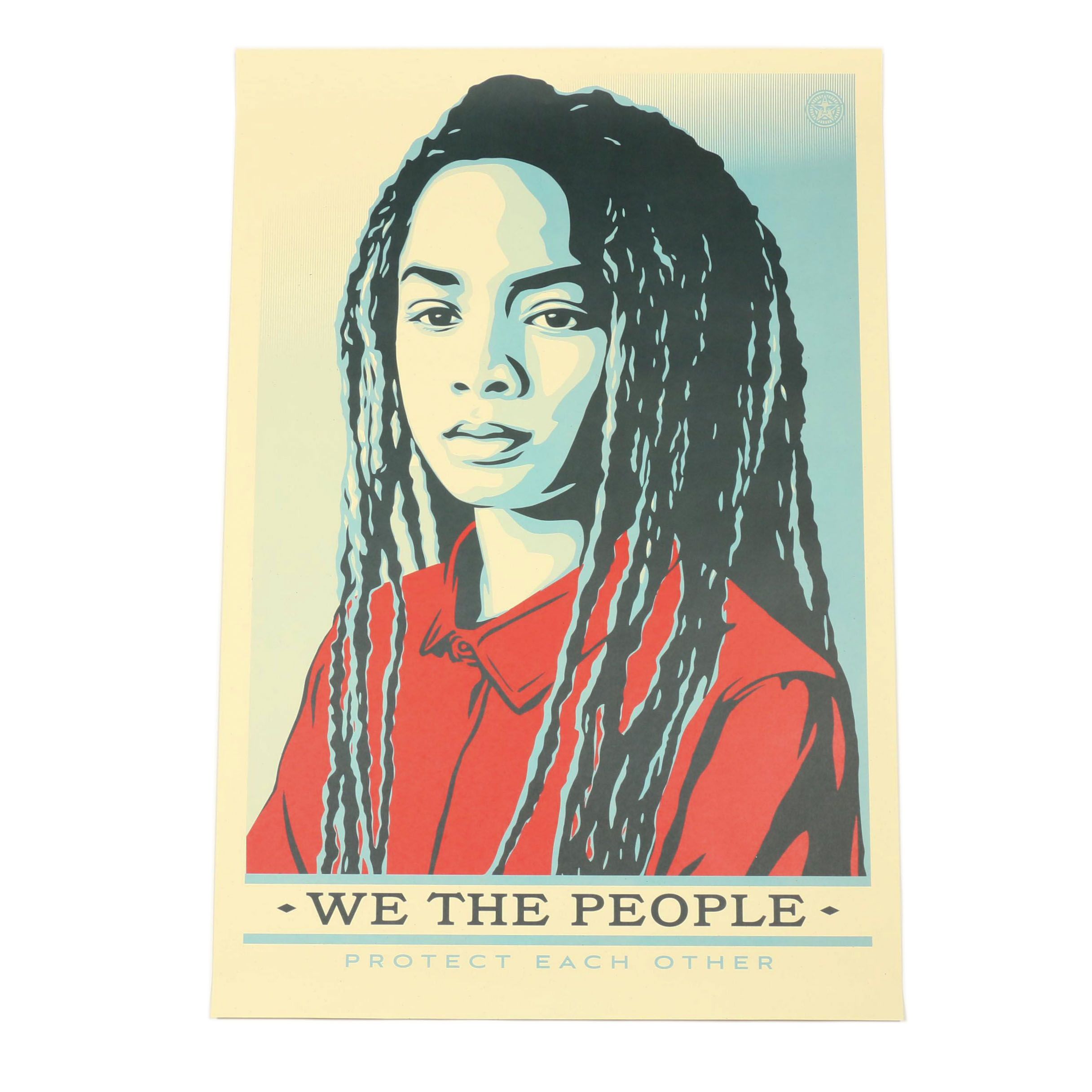 Shepard Fairey Offset Print "We the People: Protect Each Other"