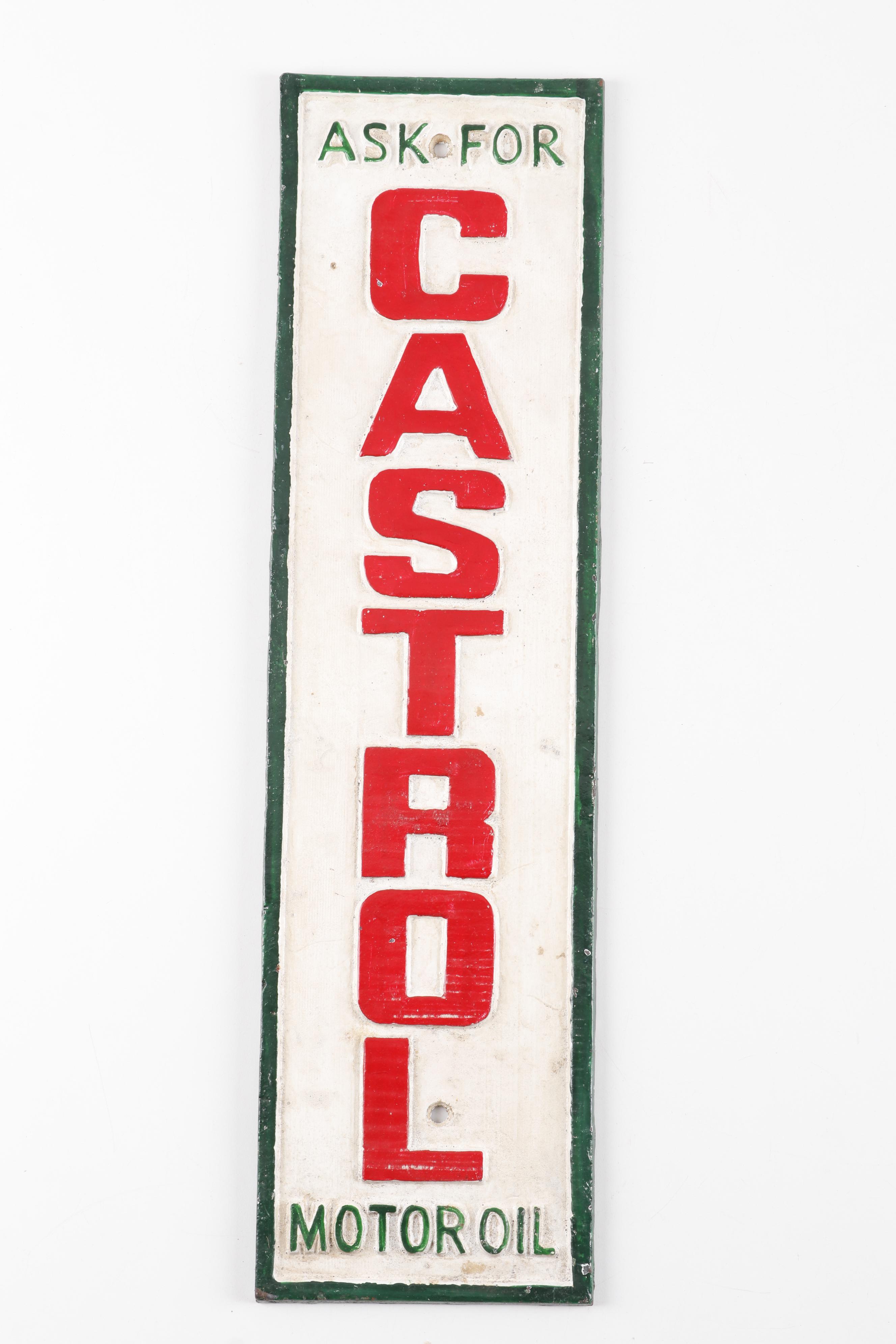 Cast Iron Reproduction Automotive Signs