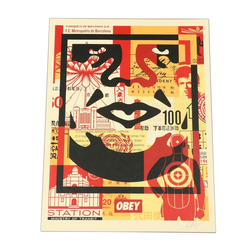 Shepard Fairey Offset Print "Obey Face"