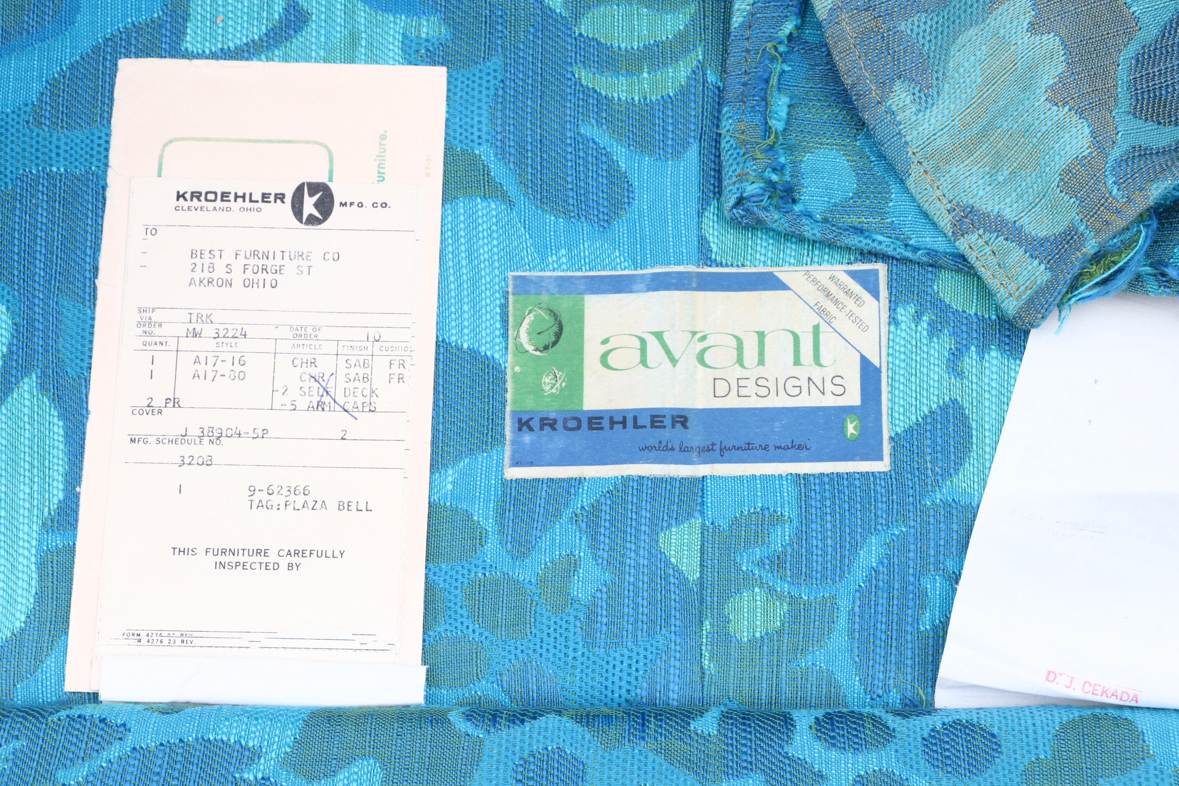 Avant Design for Kroehler Upholstered Arm Chair, Mid 20th Century