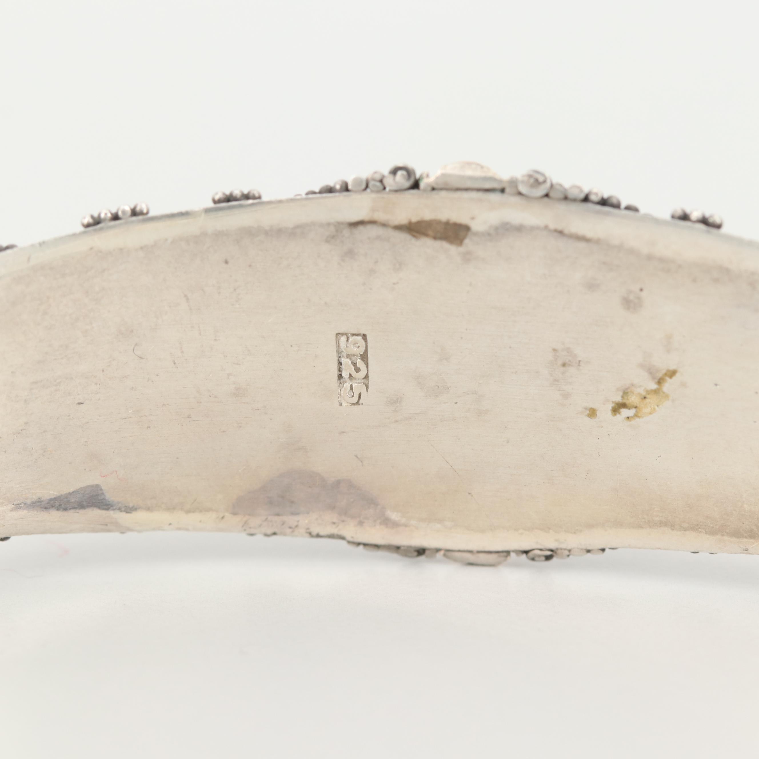 Vintage Bali Sterling Silver Cuff Bracelet