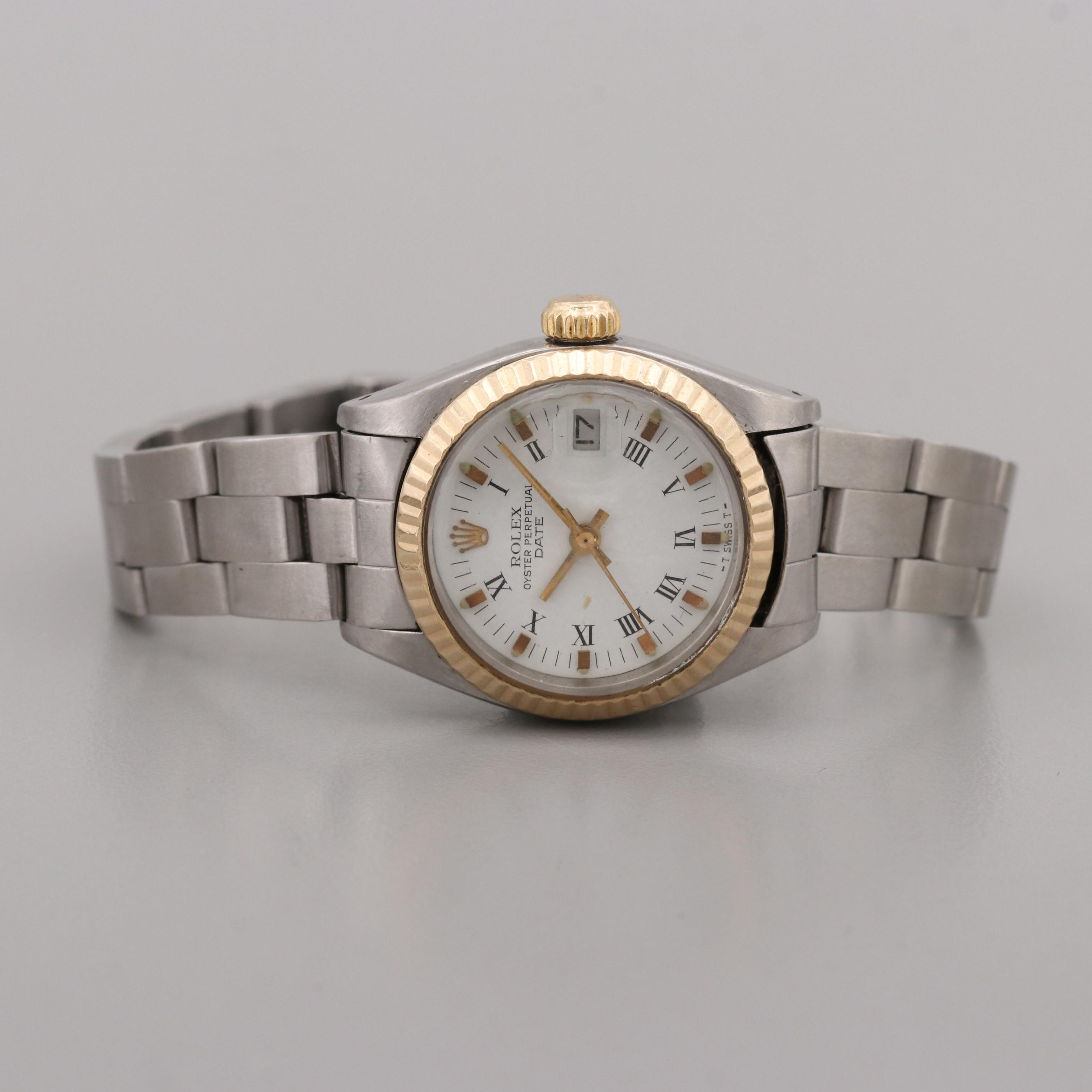 Rolex Oyster Perpetual Stainless Steel and 18K Gold Automatic Watch, 1981