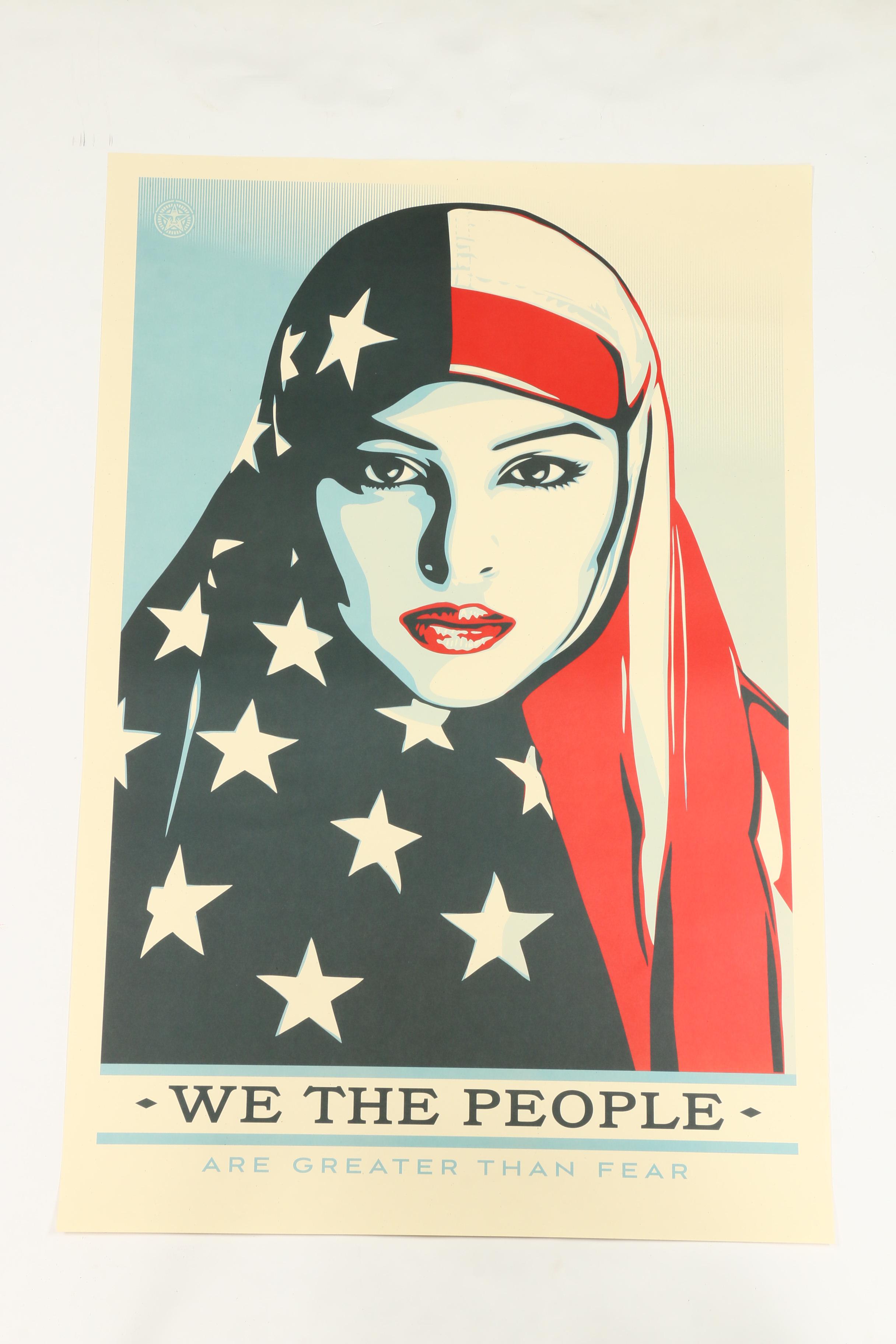 Shepard Fairey Offset Prints on Paper "We the People"