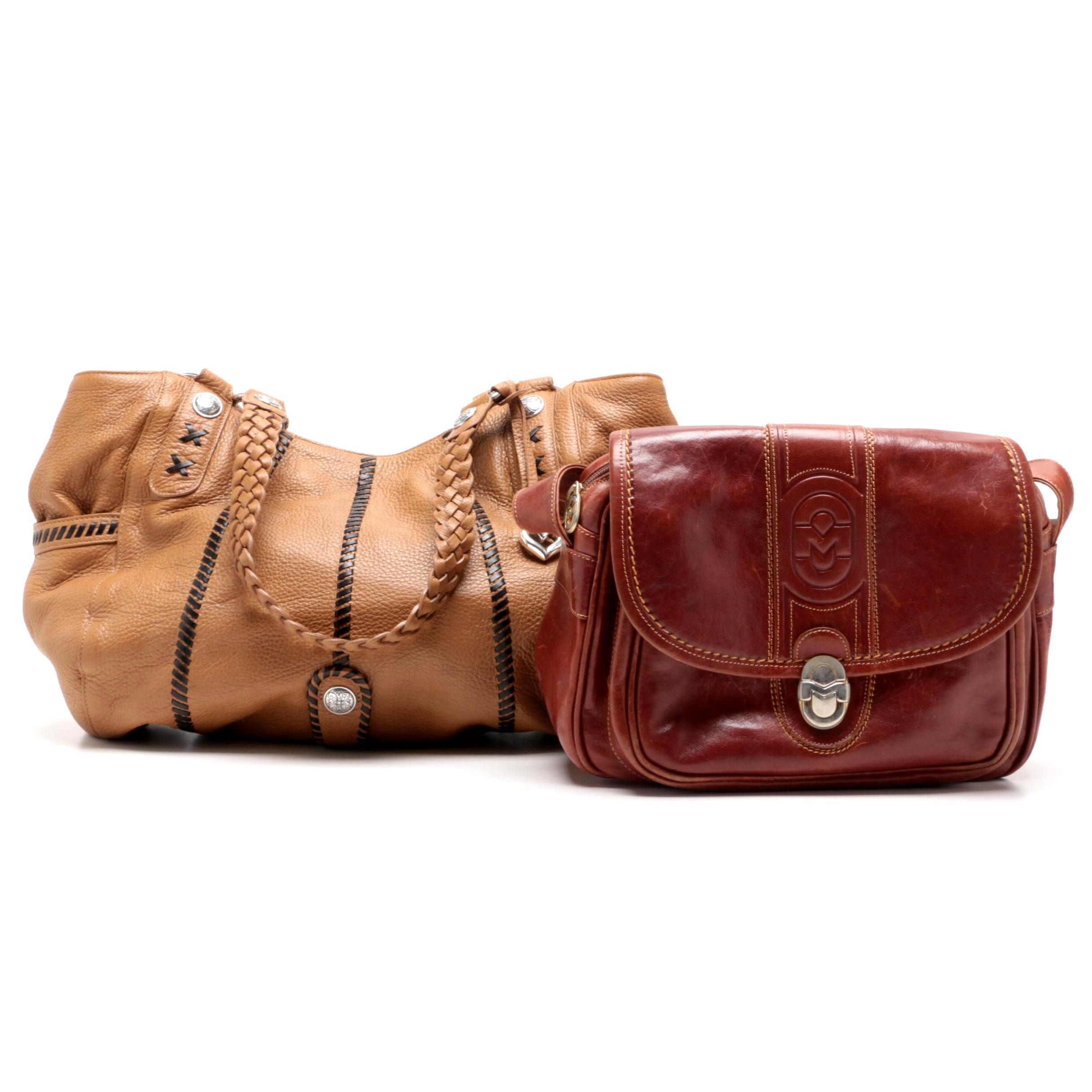 Marino Orlandi Leather Crossbody and Brighton Leather Shoulder Bag
