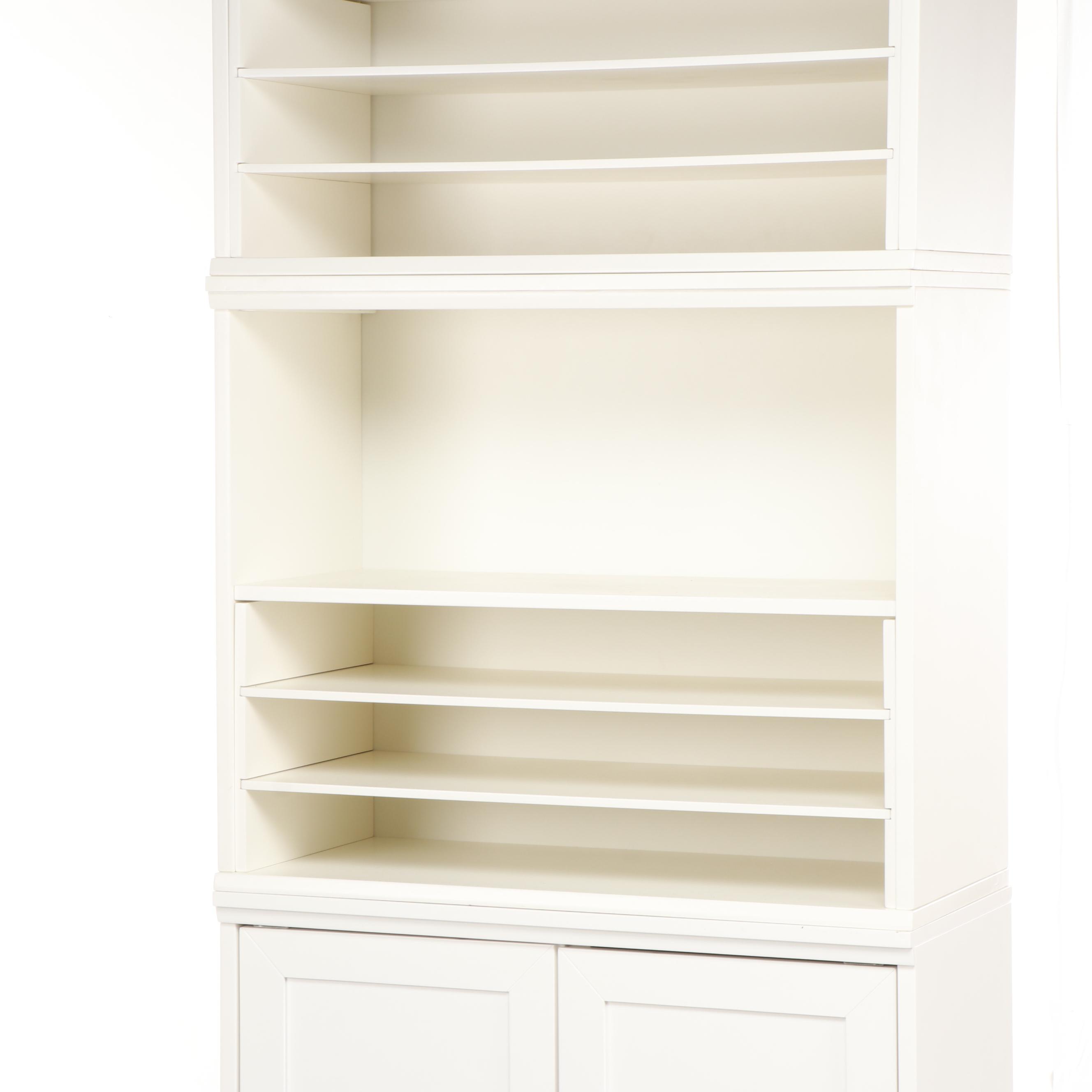 Contemporary Pottery Barn Kids Modular White Shelving