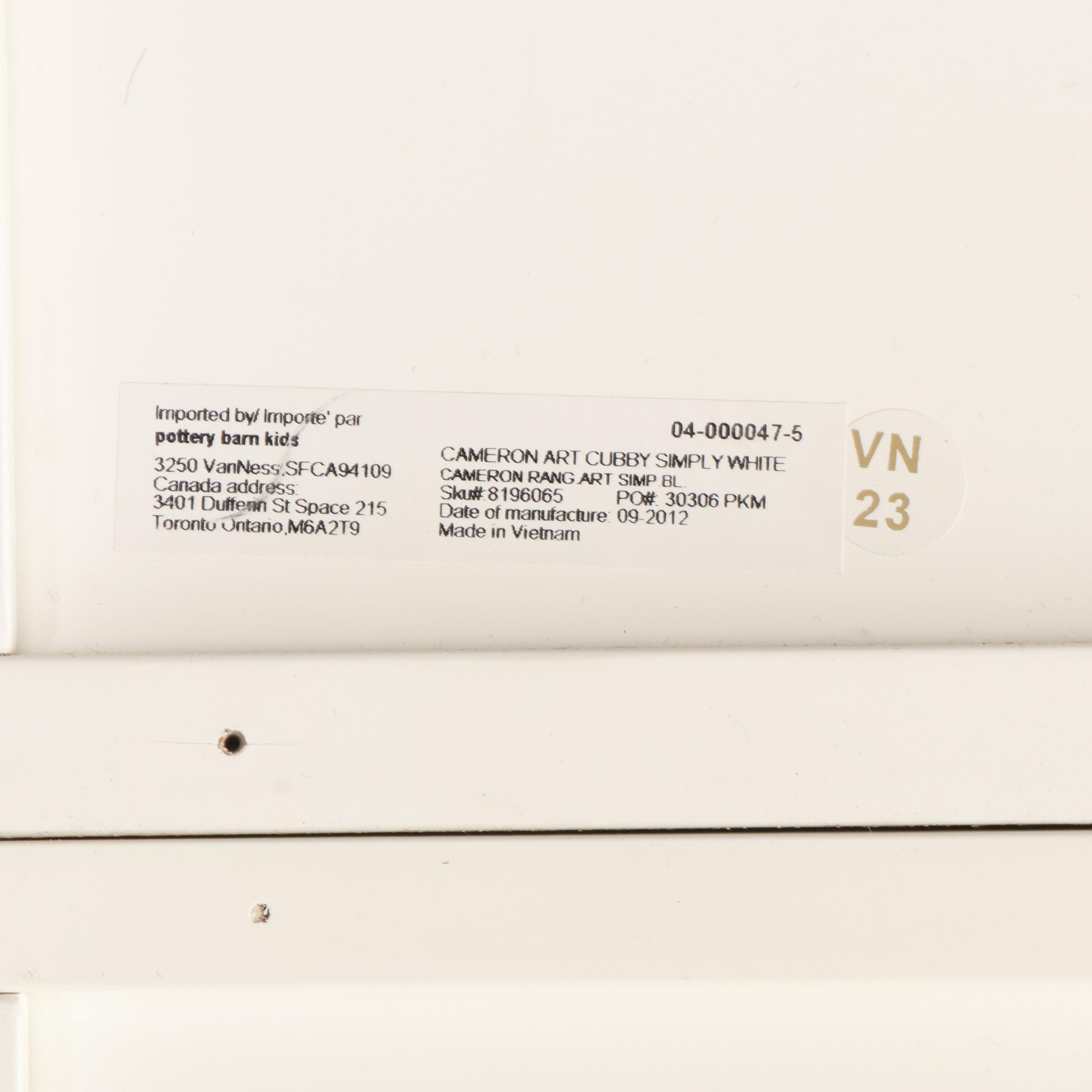 Contemporary Pottery Barn Kids Modular White Shelving