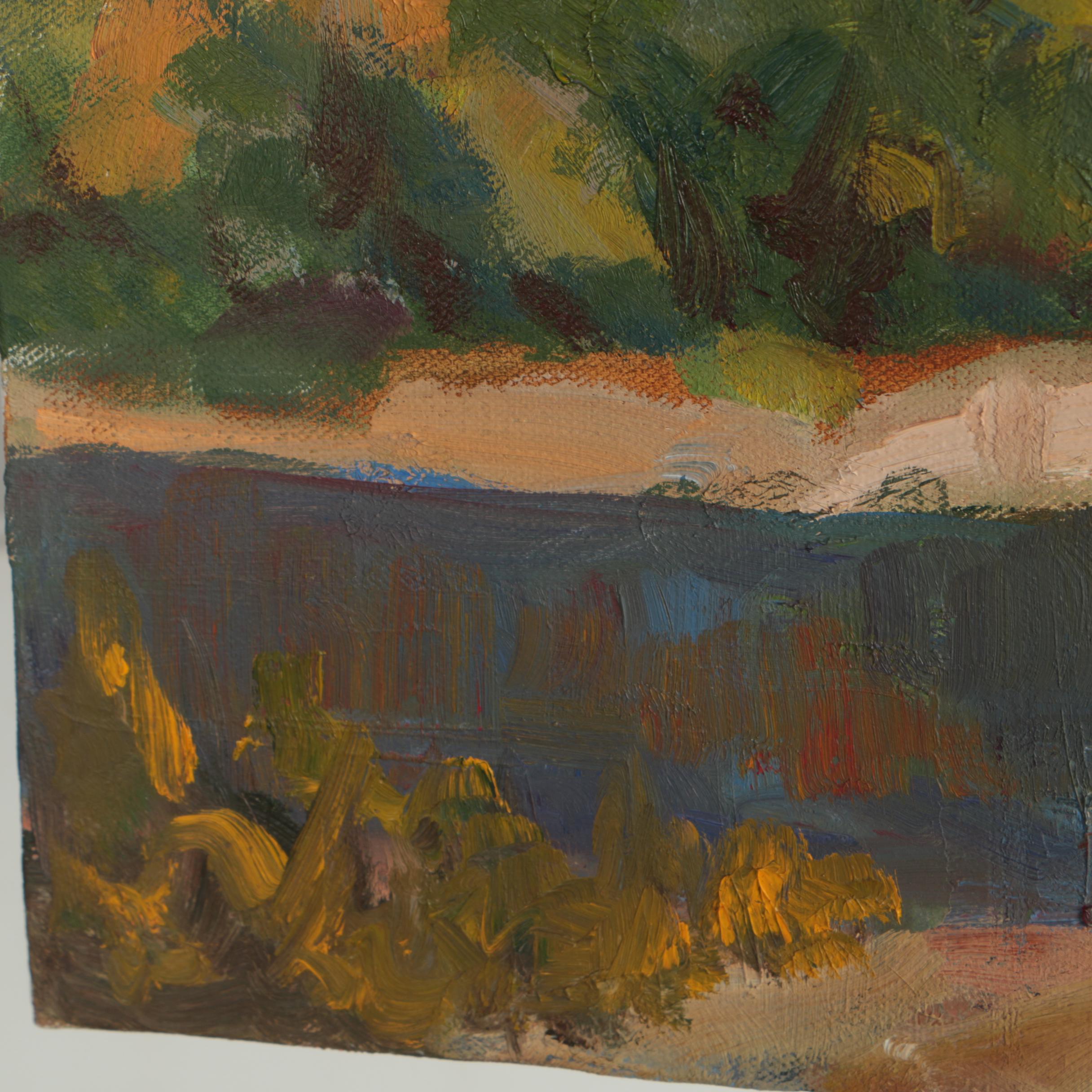 Judge Edward J. Hummer Oil Painting of Mountainous Landscape