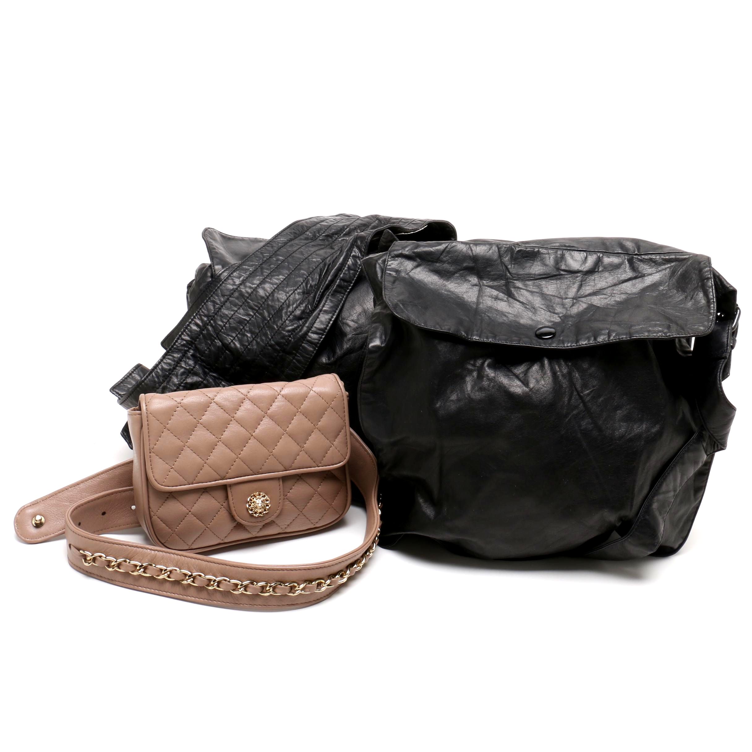Wayne Clark Designed For Aline Marelle and Lisette New York Leather Belt Purses
