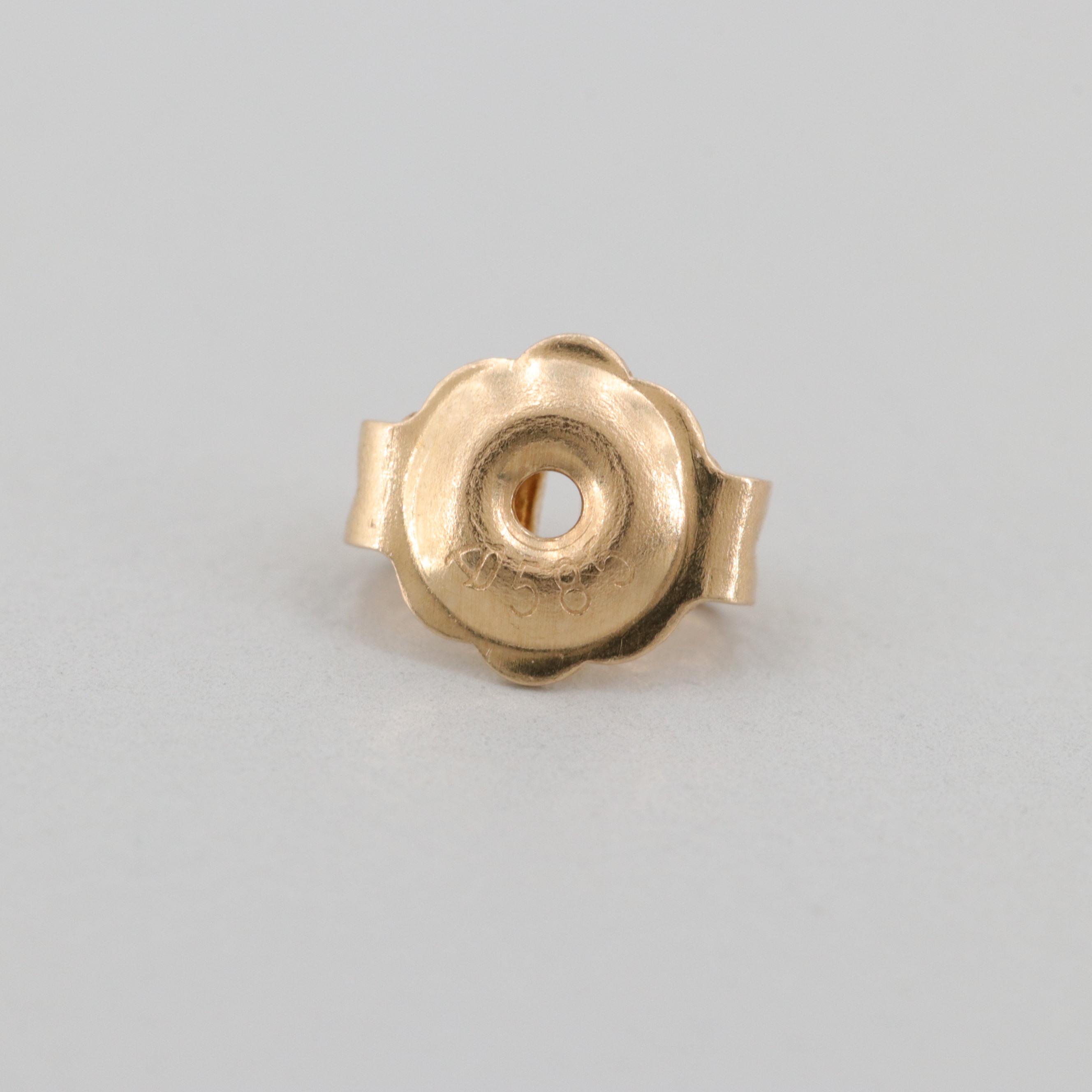 14K Yellow Gold Dangle Earrings