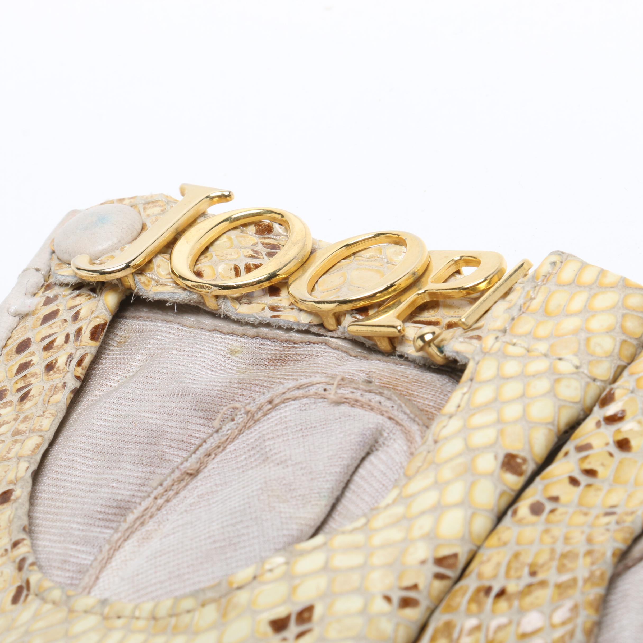 Joop Python Snakeskin and Leather Gloves and Armani Exchange Sunglasses