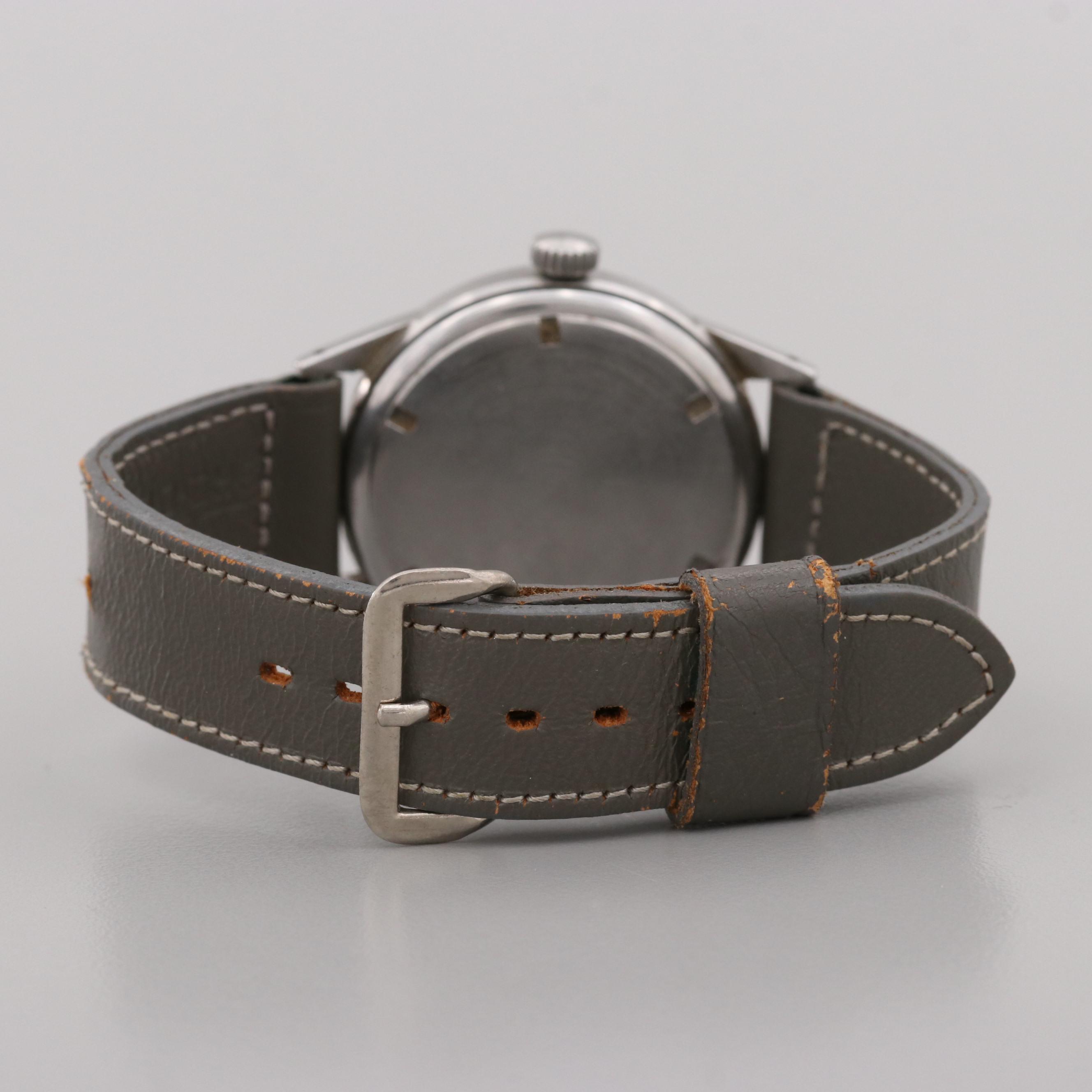 Vintage Enicar Sport Stainless Steel Stem Wind Watch