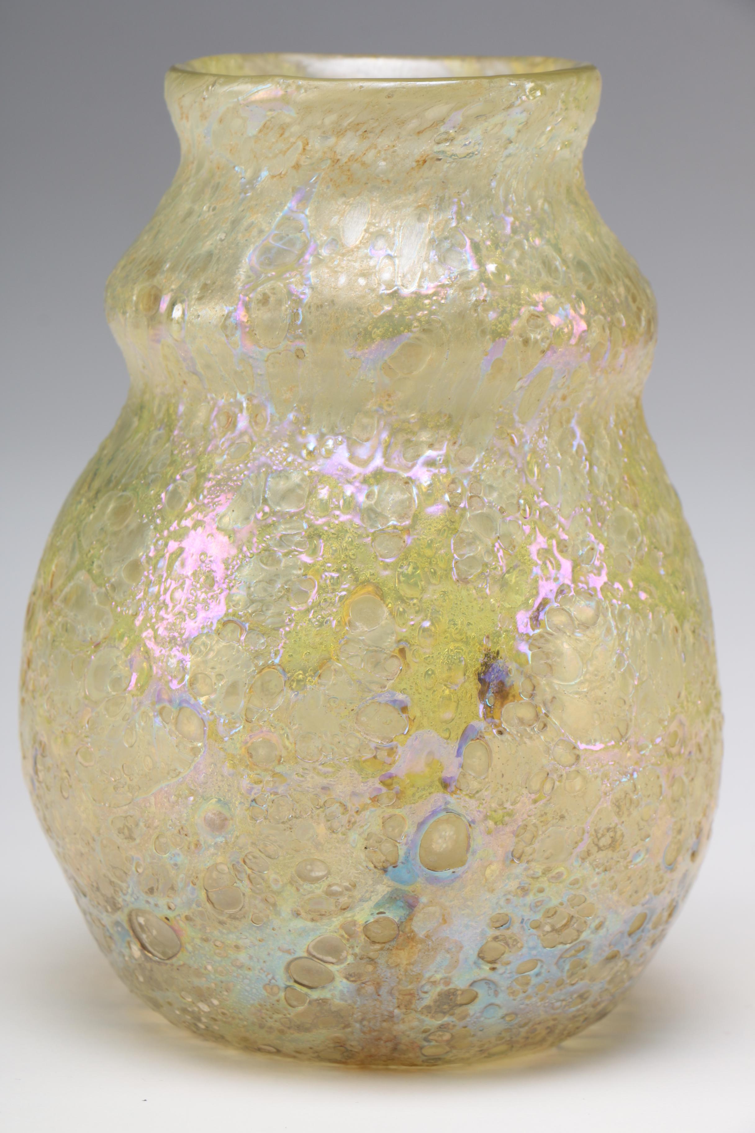 Louis Comfort Tiffany Favrile Art Glass Vase, Late 19th/Early 20th Century