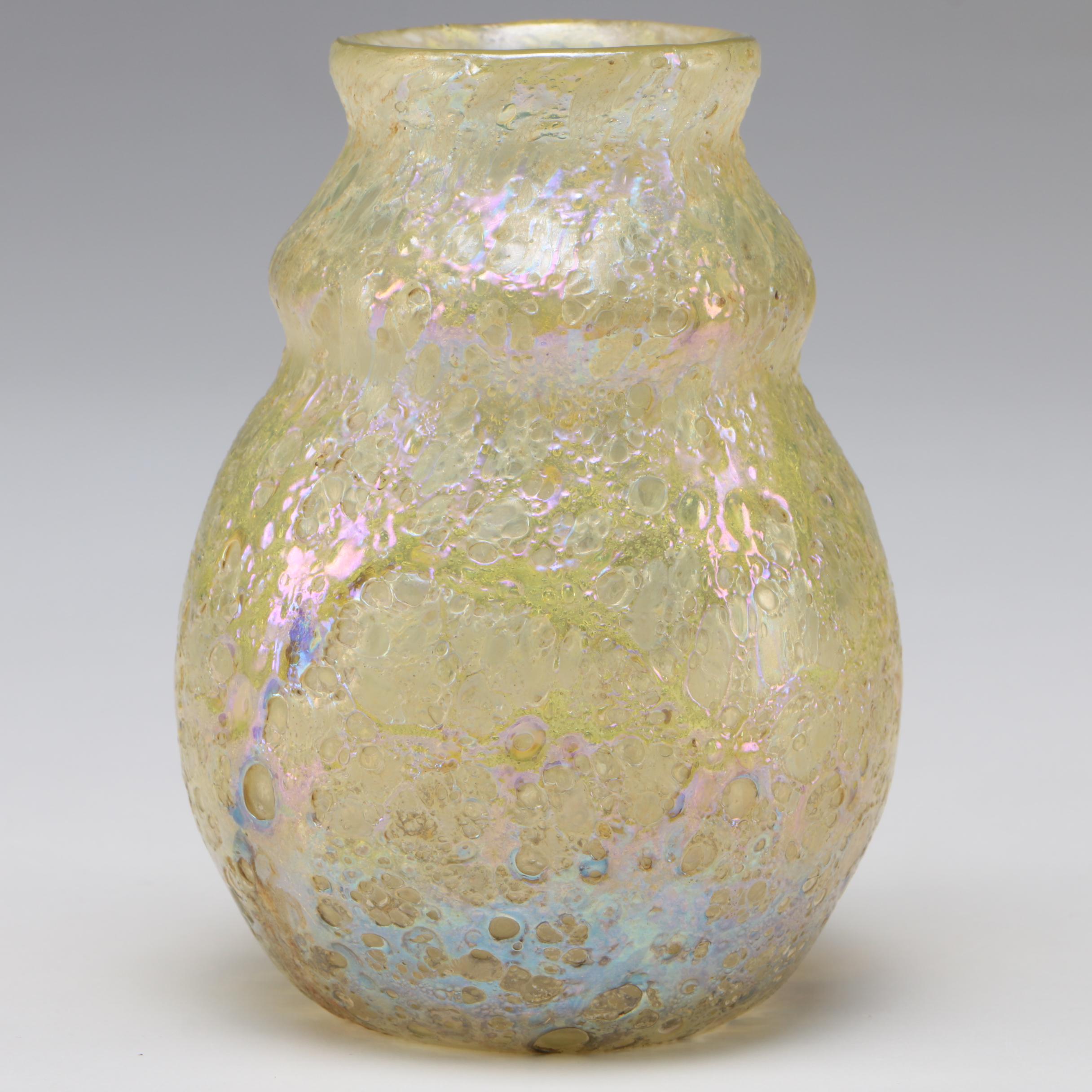 Louis Comfort Tiffany Favrile Art Glass Vase, Late 19th/Early 20th Century
