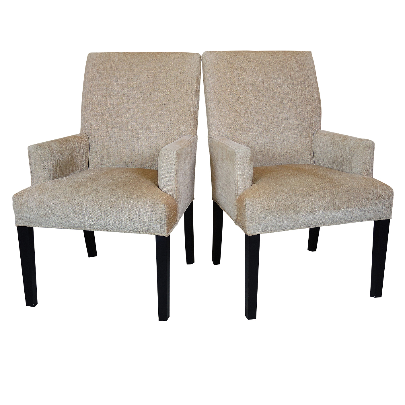Ethan Allen Upholstered Armchairs, Contemporary