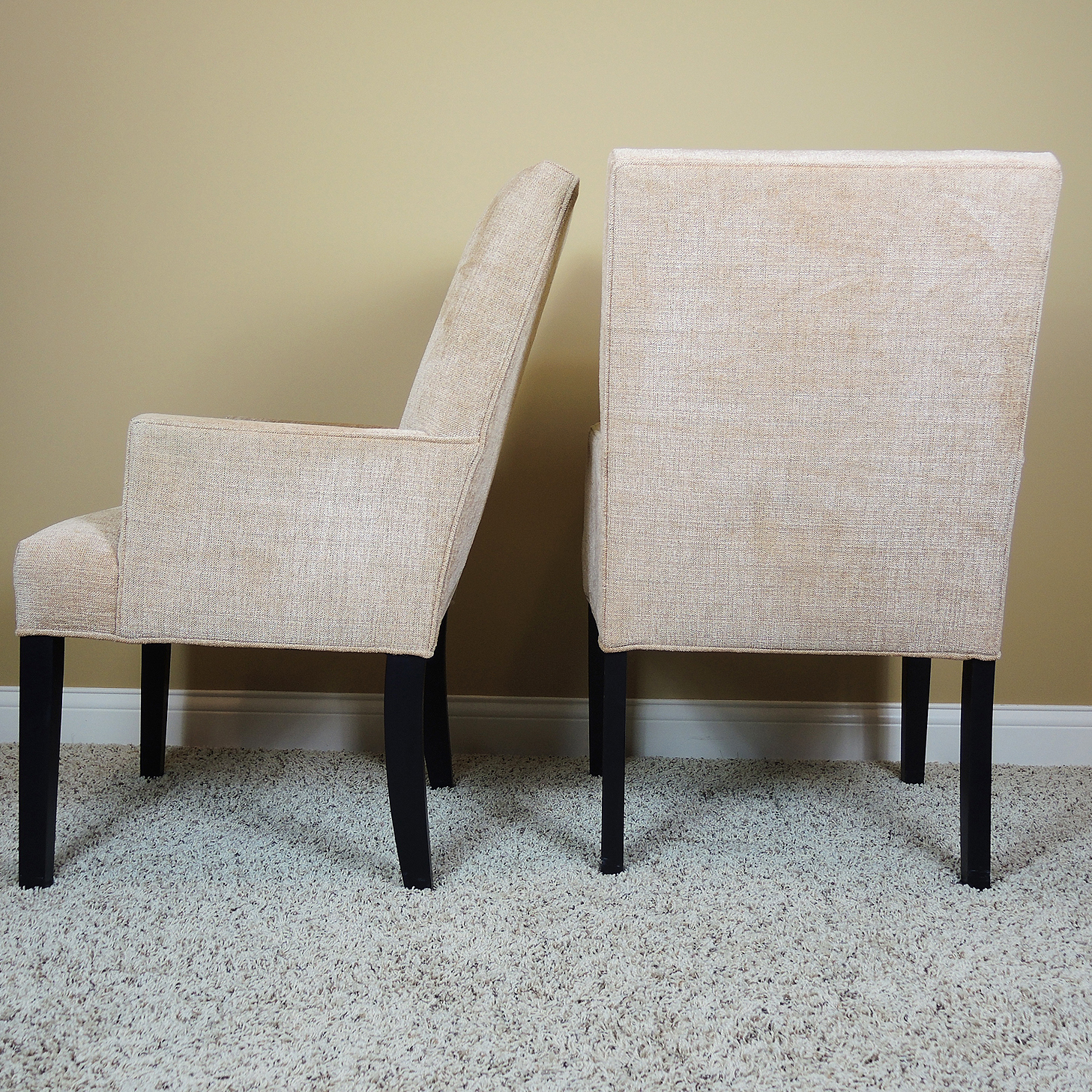 Ethan Allen Upholstered Armchairs, Contemporary