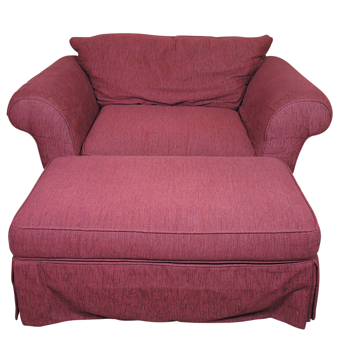 Sofa Express Over Stuffed Armchair and Ottoman