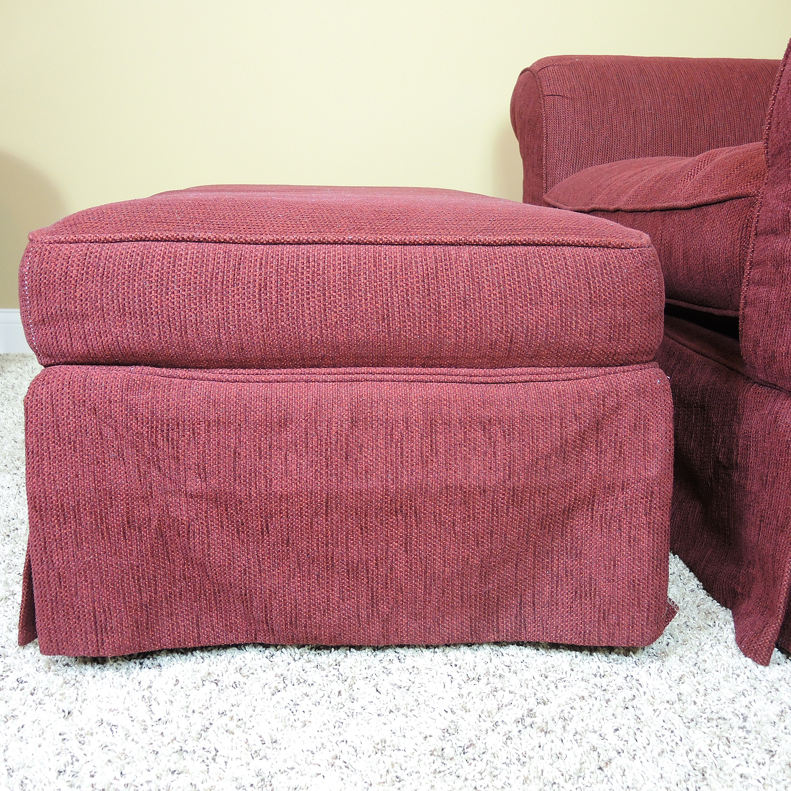 Sofa Express Over Stuffed Armchair and Ottoman
