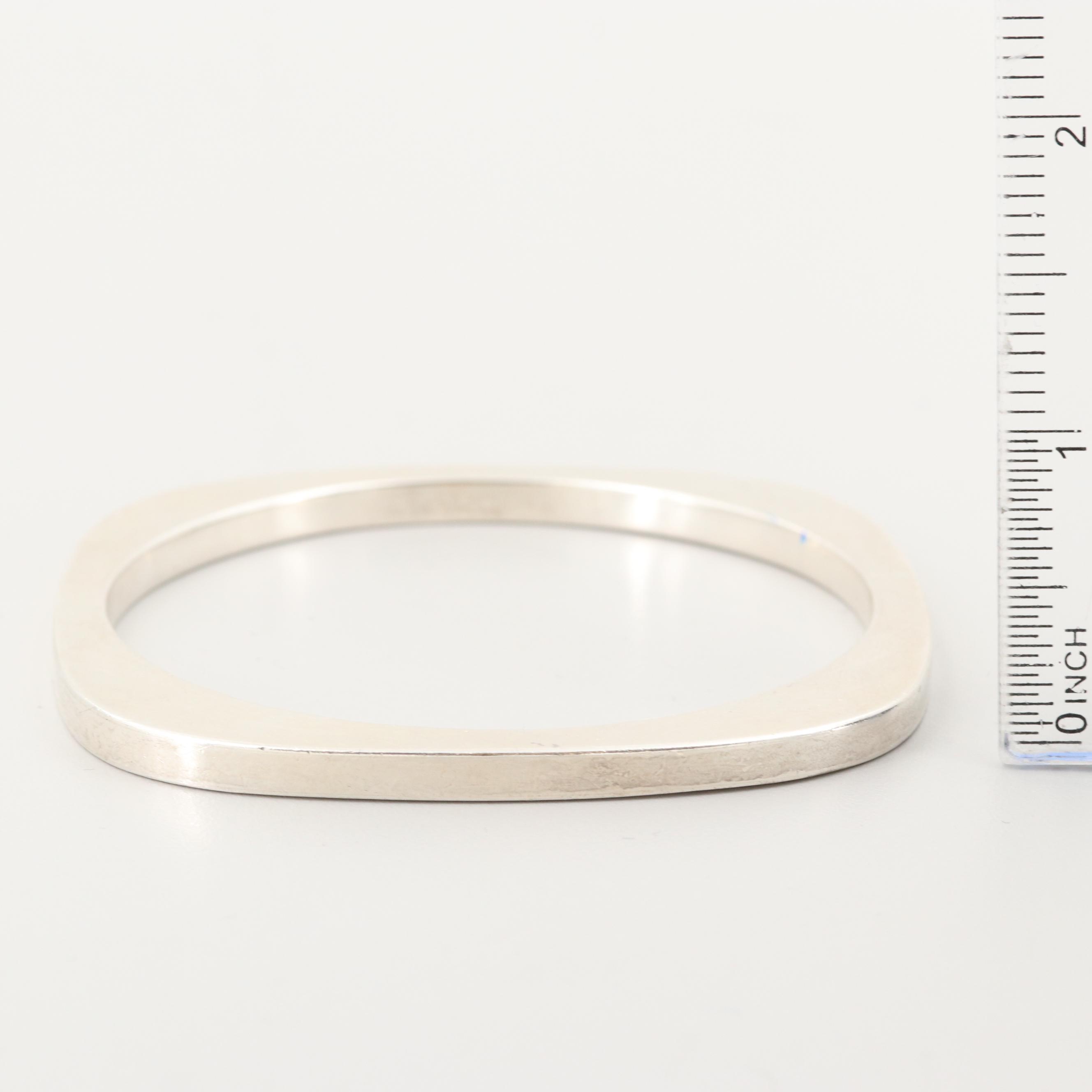 Taxco Sterling Silver Bangle Bracelet