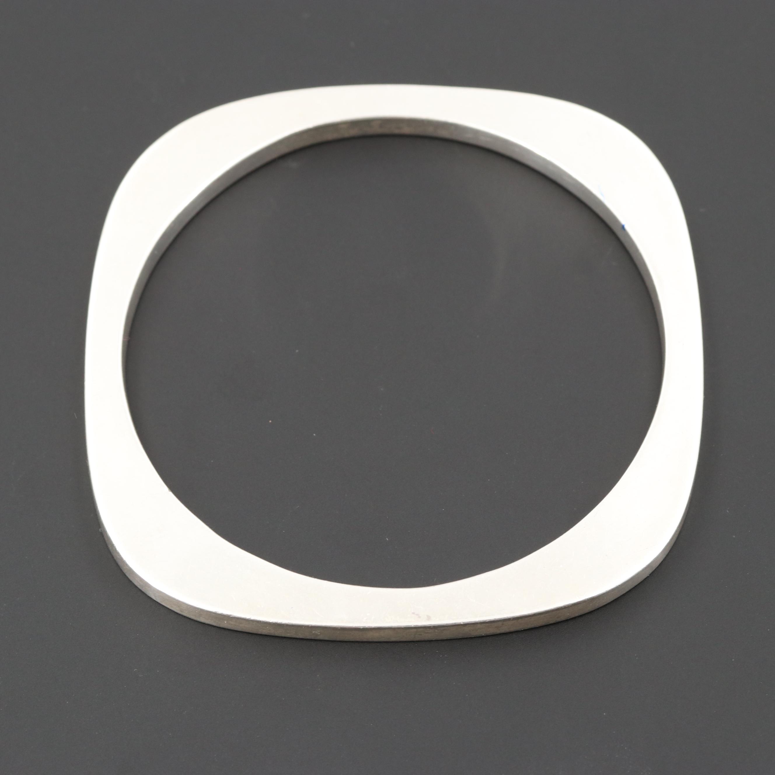 Taxco Sterling Silver Bangle Bracelet