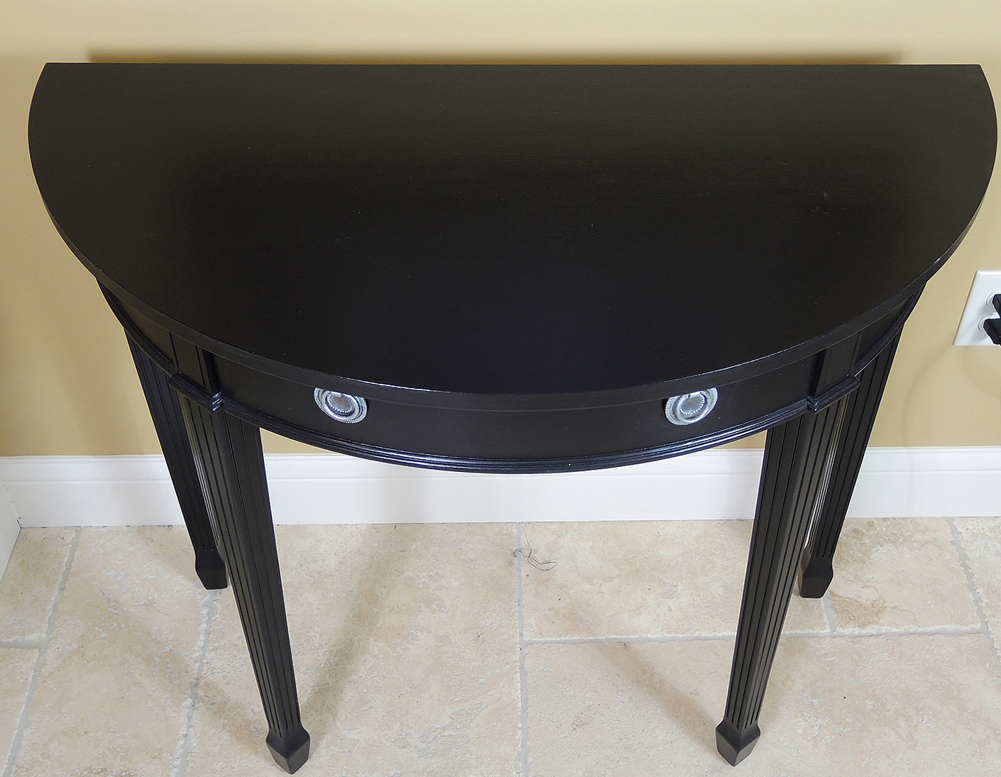 The Bombay Company Contemporary Demilune Hall Table