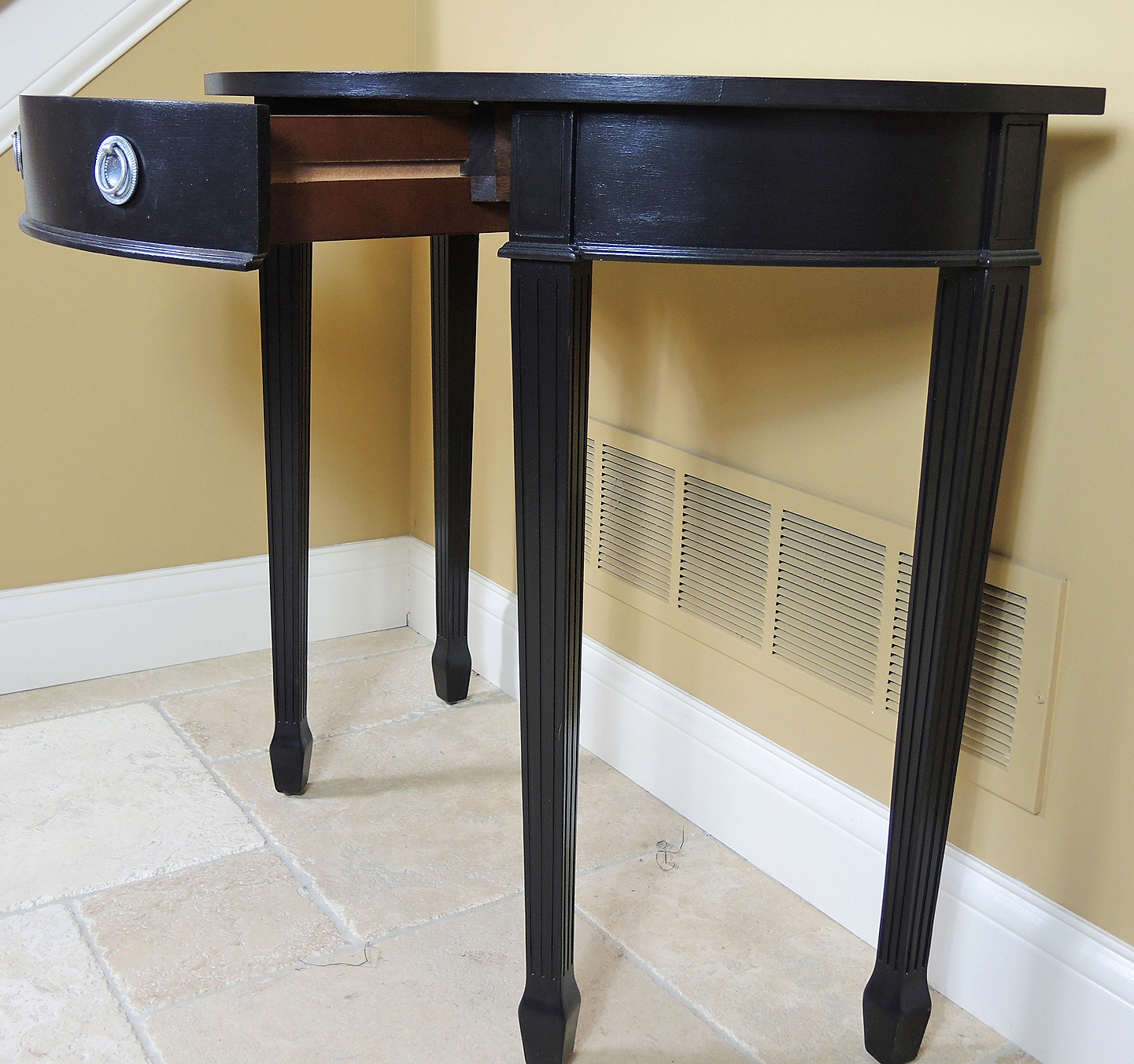 The Bombay Company Contemporary Demilune Hall Table