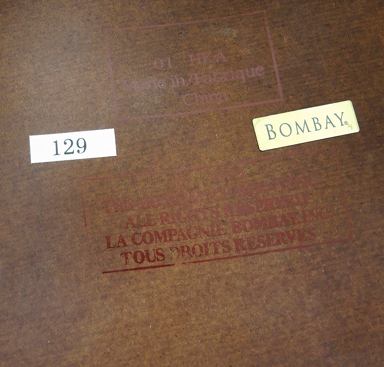 The Bombay Company Contemporary Demilune Hall Table