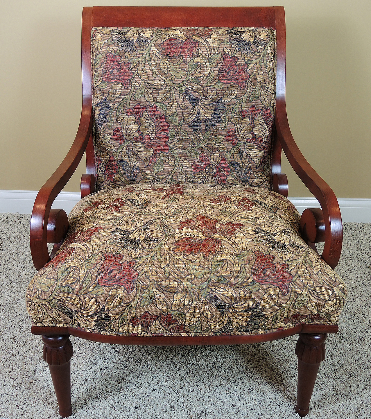 Contemporary Wood Framed Armchair