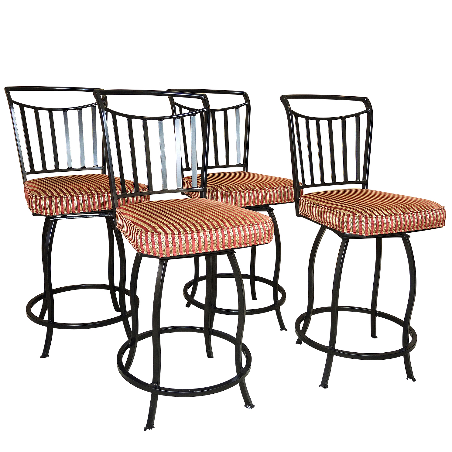 Metal Framed Counter Stools, Contemporary
