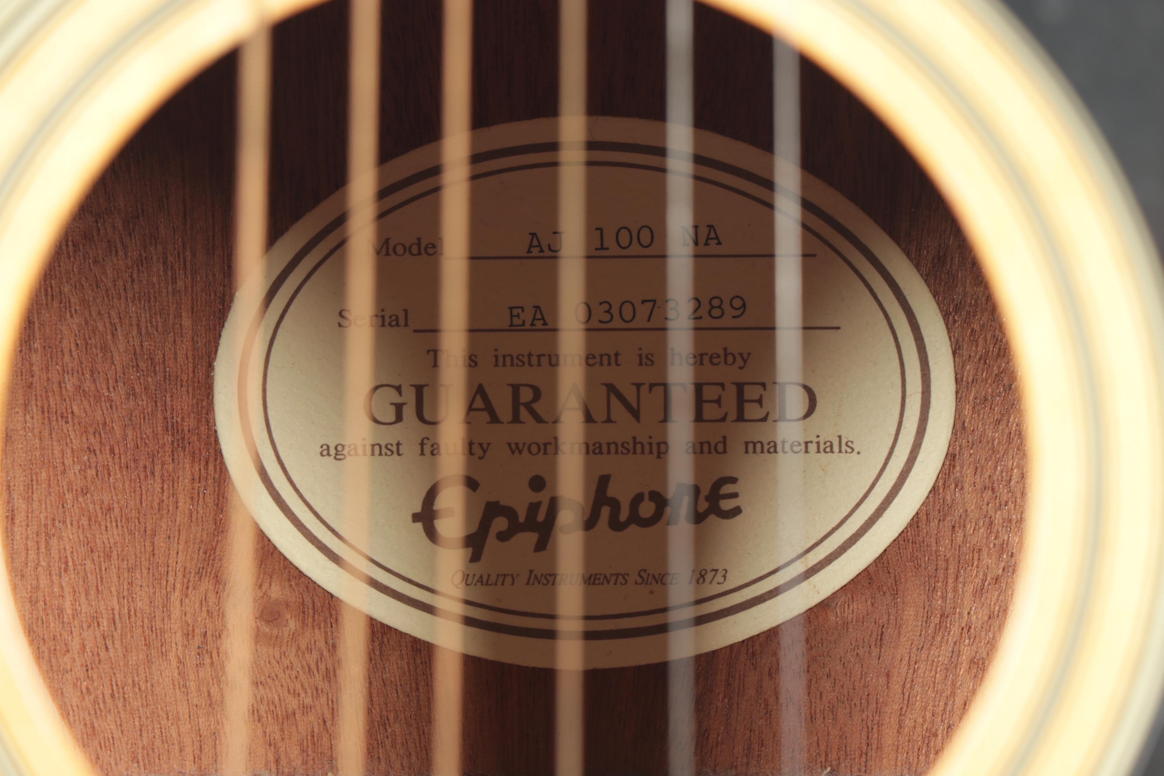 Gibson AJ-100 Epiphone Acoustic Guitar