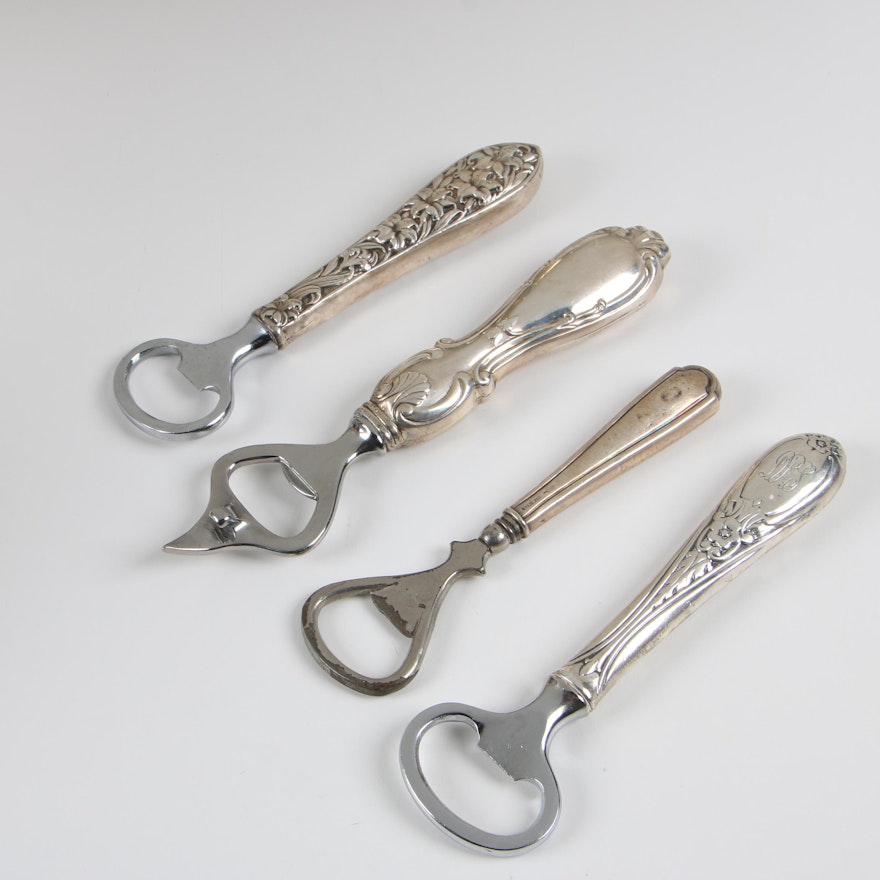 Sterling Handled Bottle Openers featuring Webster and Frank M. Whiting & Co.