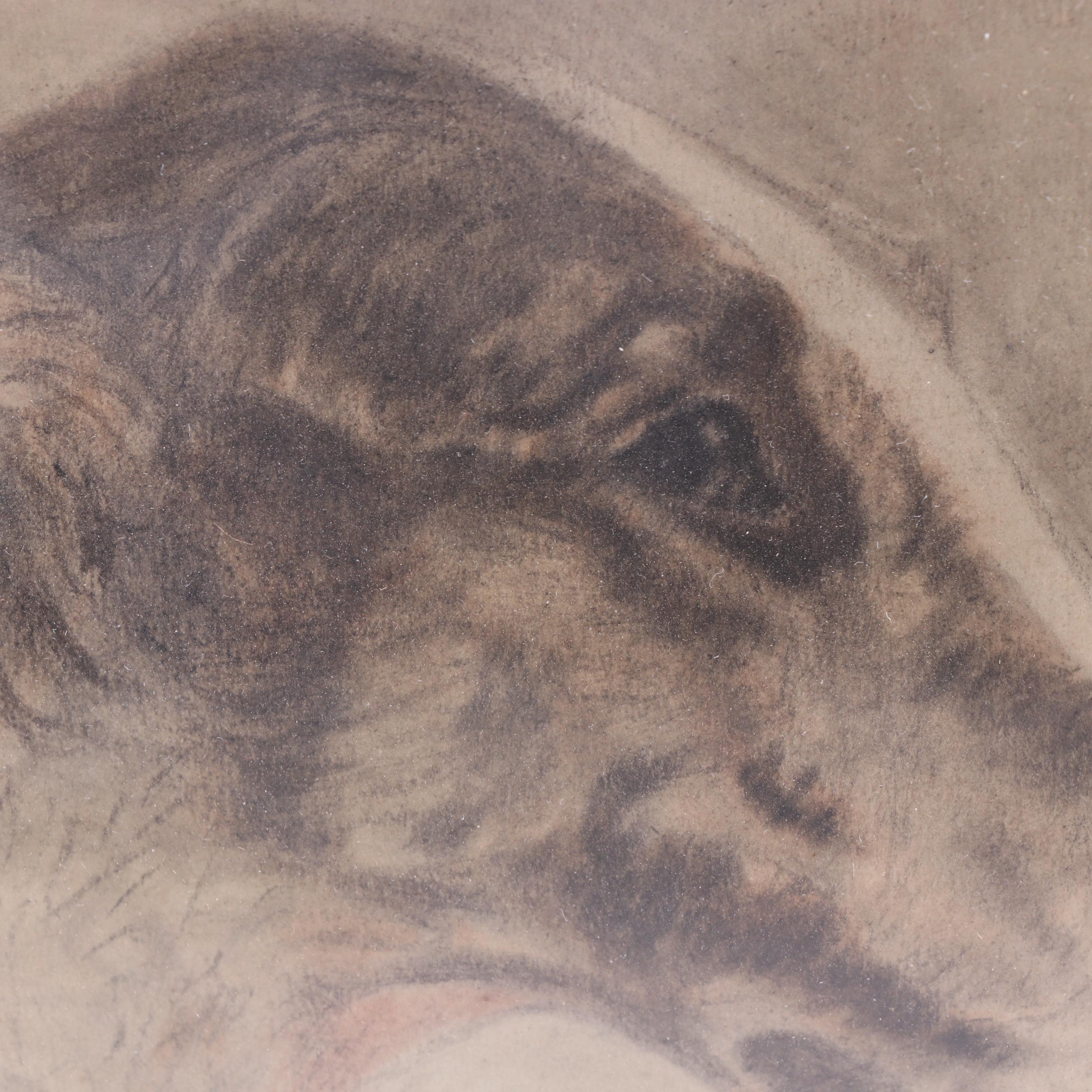 Westfield Copy Pastel Drawing after Kurt Meyer Eberhardt "Two Borzois"