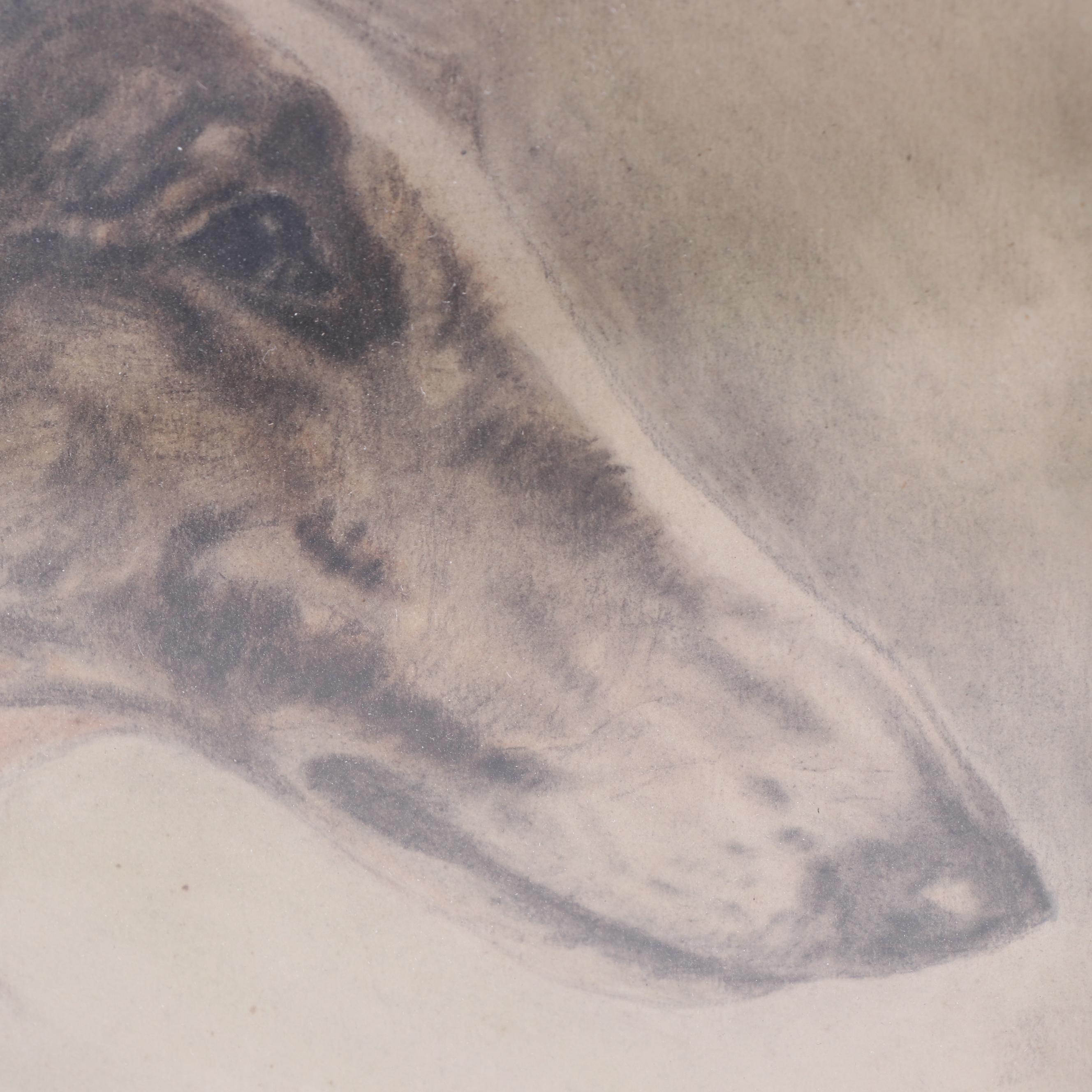 Westfield Copy Pastel Drawing after Kurt Meyer Eberhardt "Two Borzois"