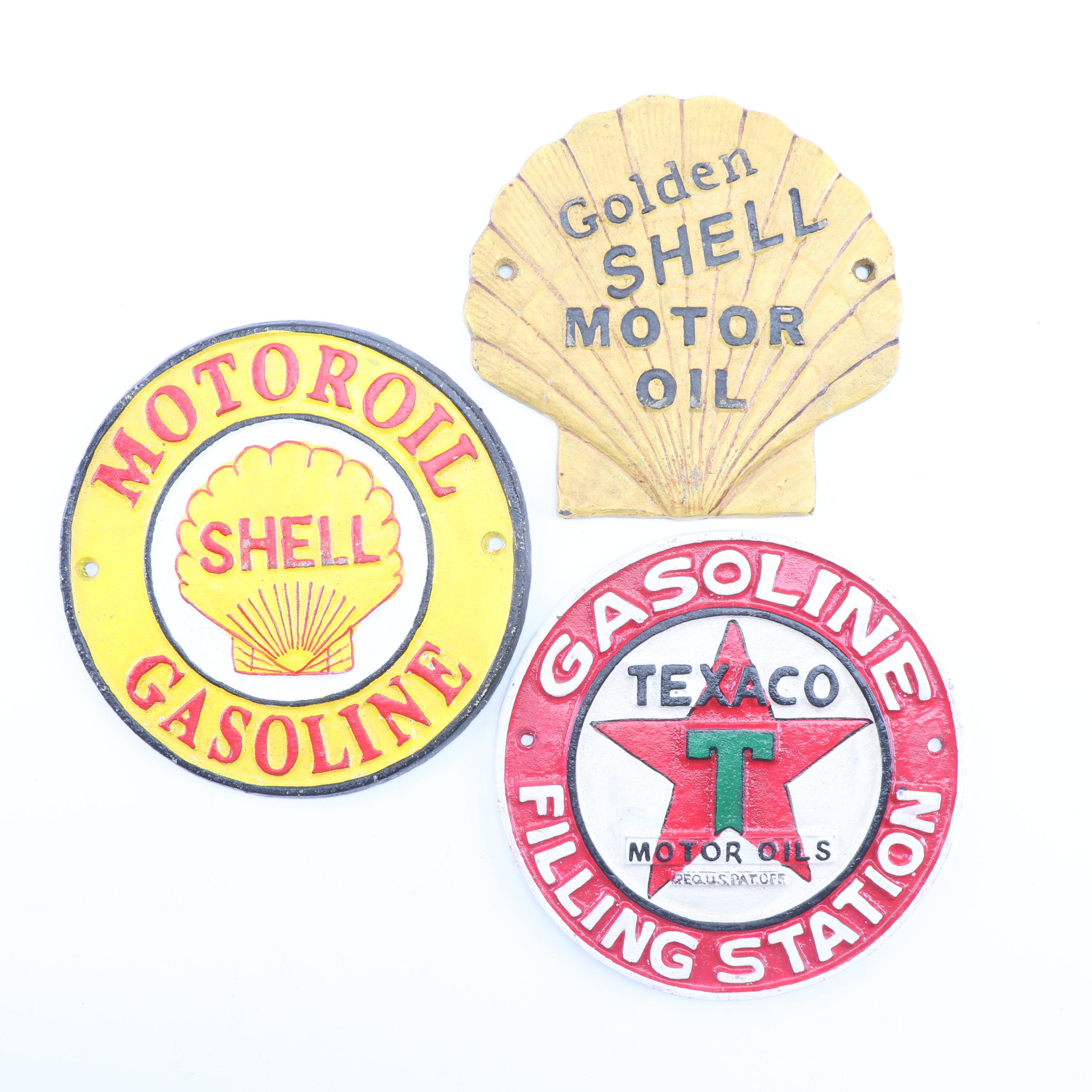 Cast Iron Reproduction Gas Station Signs
