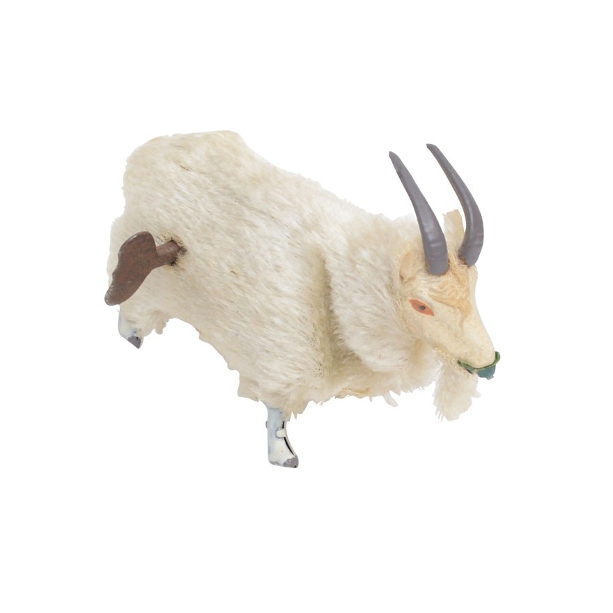 Mohair Wind-Up Goat Toy