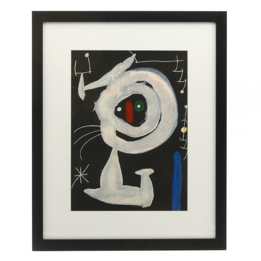 Joan Miró Color Lithographic Print from "Derrière le Miroir"