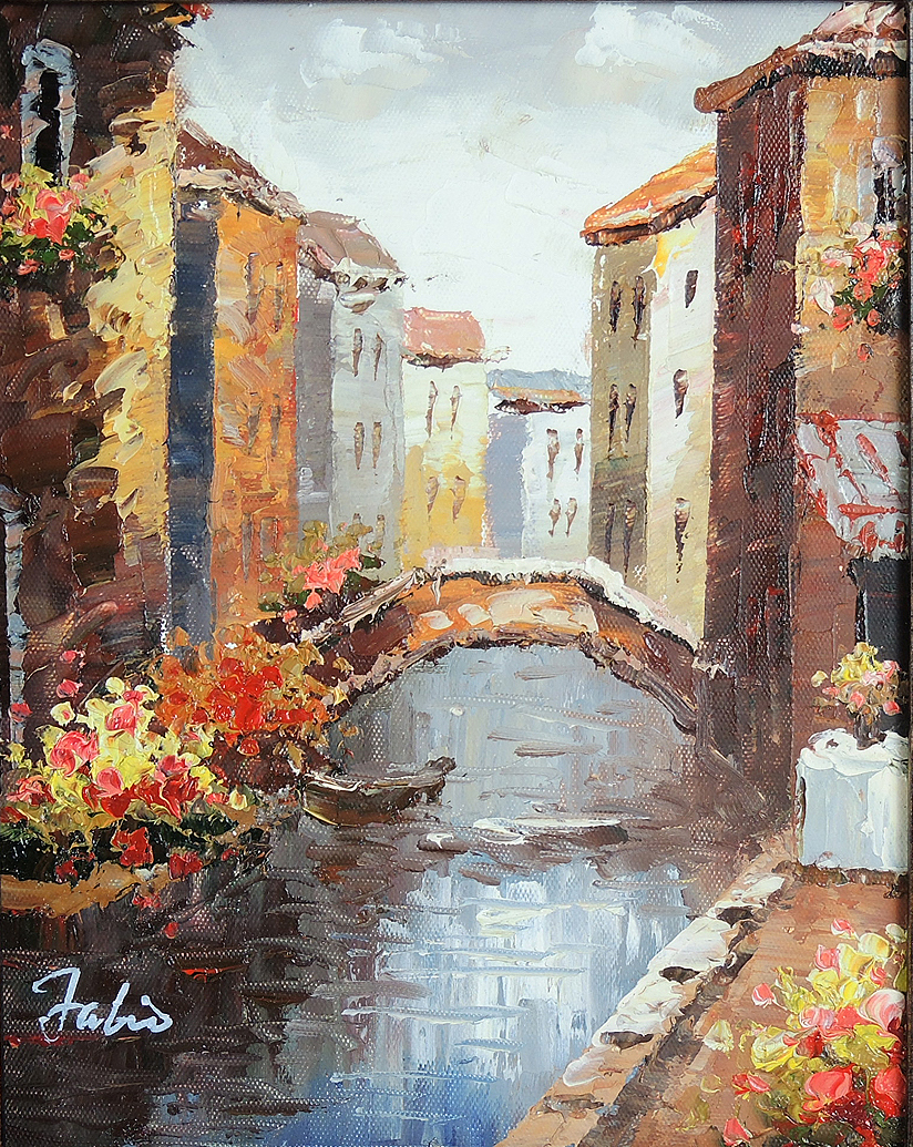 Landscape Oil Painting and Offset Lithograph