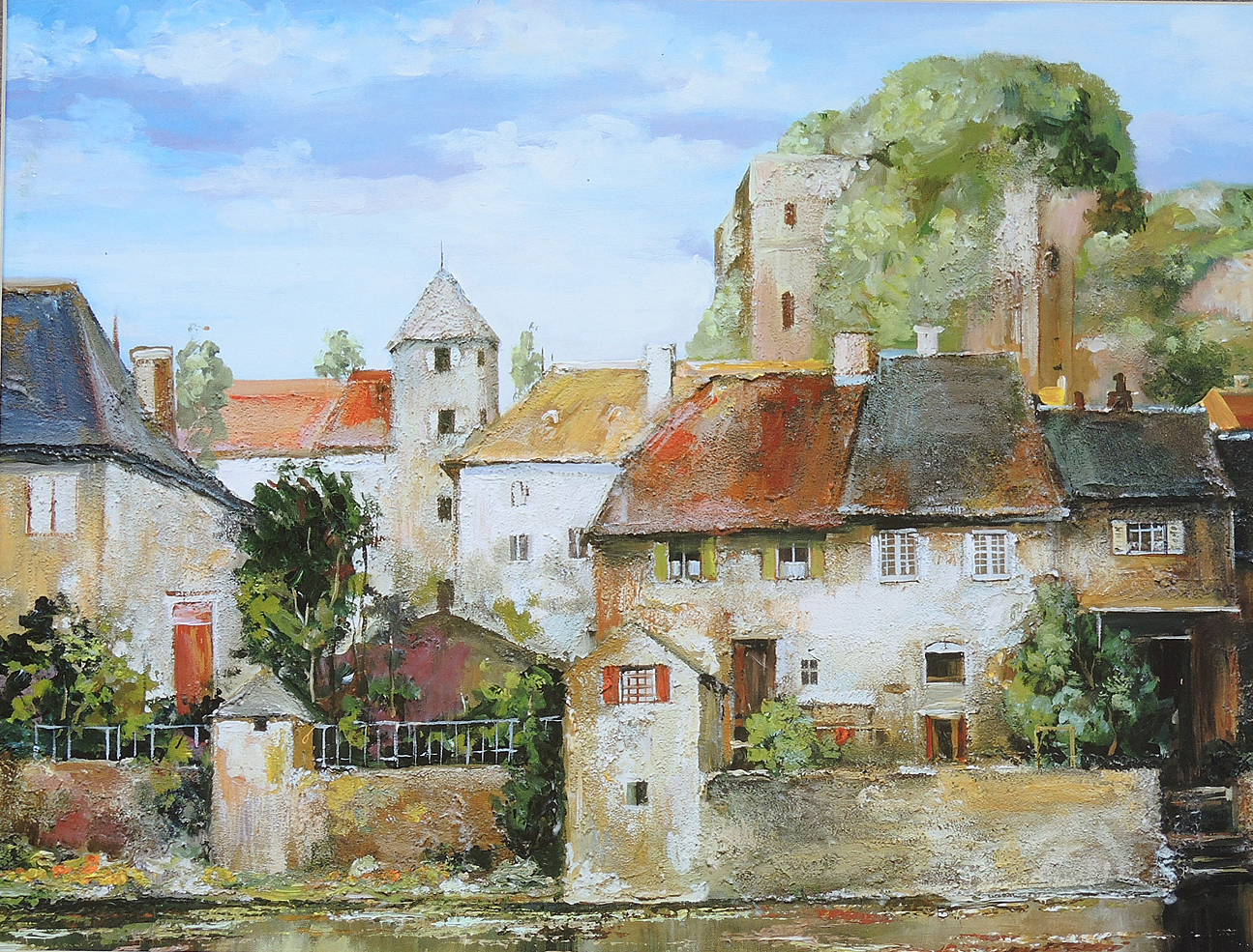 Landscape Oil Painting and Offset Lithograph