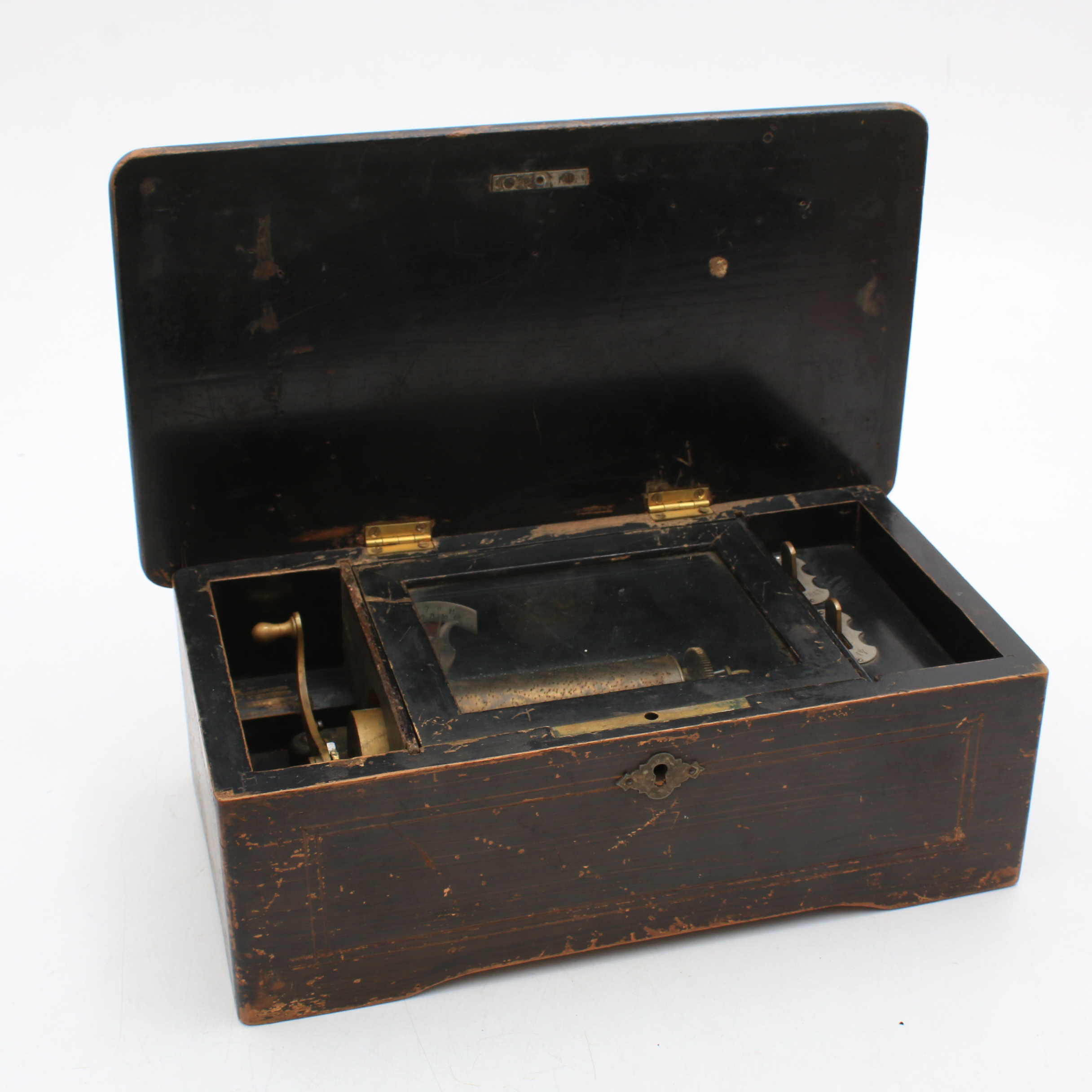 Swiss Qualité Excelsior Cylinder Music Box, 19th Century