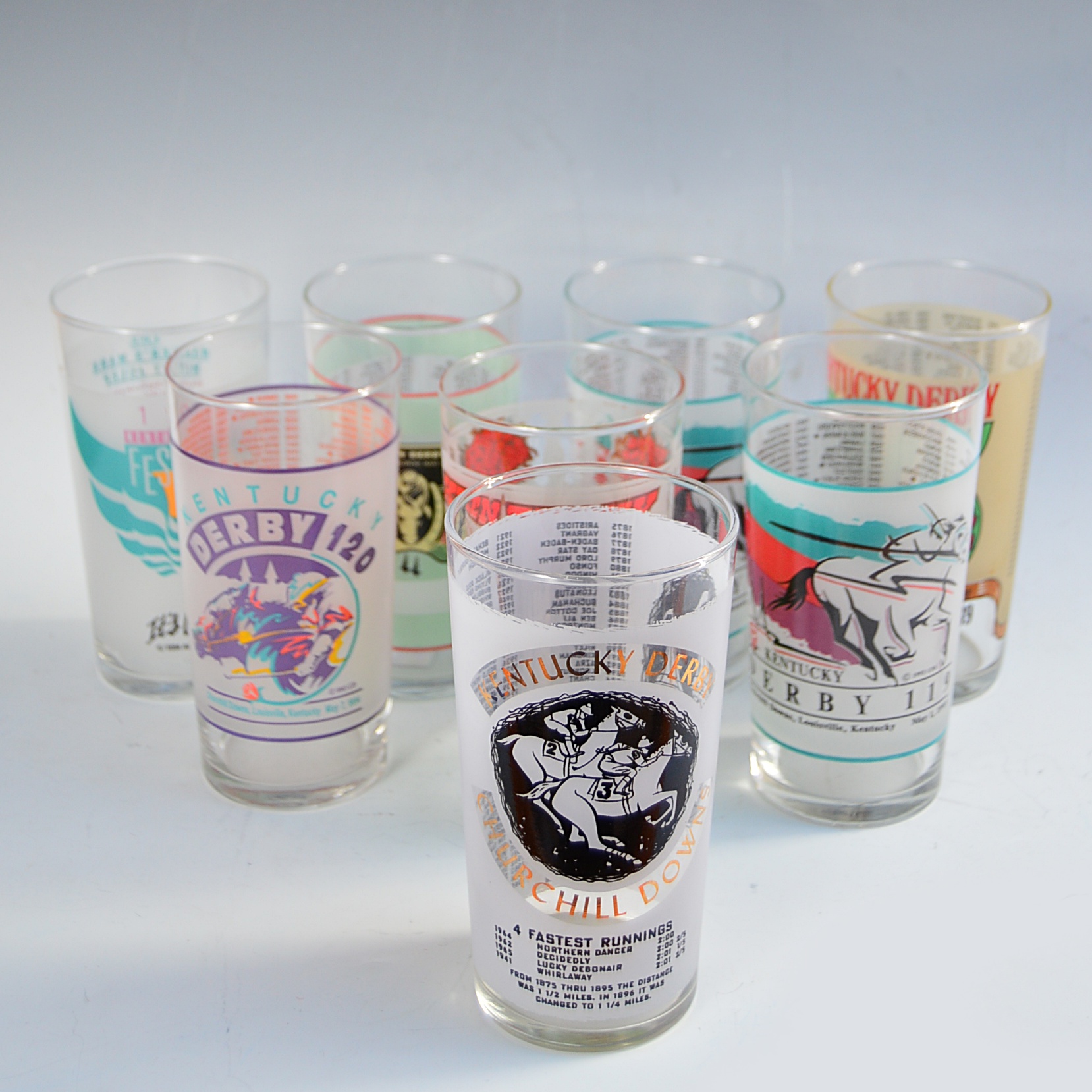 Vintage Kentucky Derby Glasses