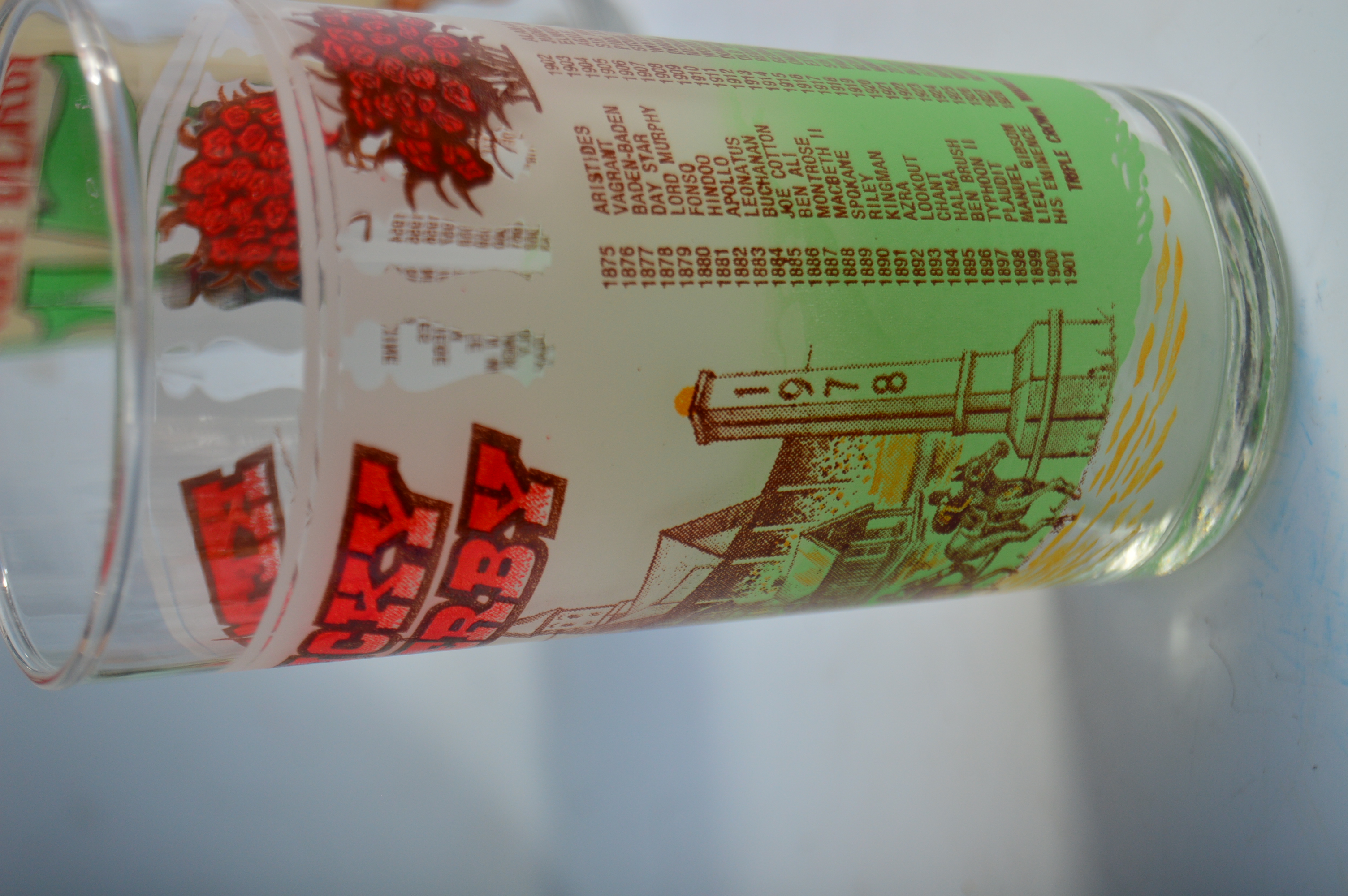 Vintage Kentucky Derby Glasses