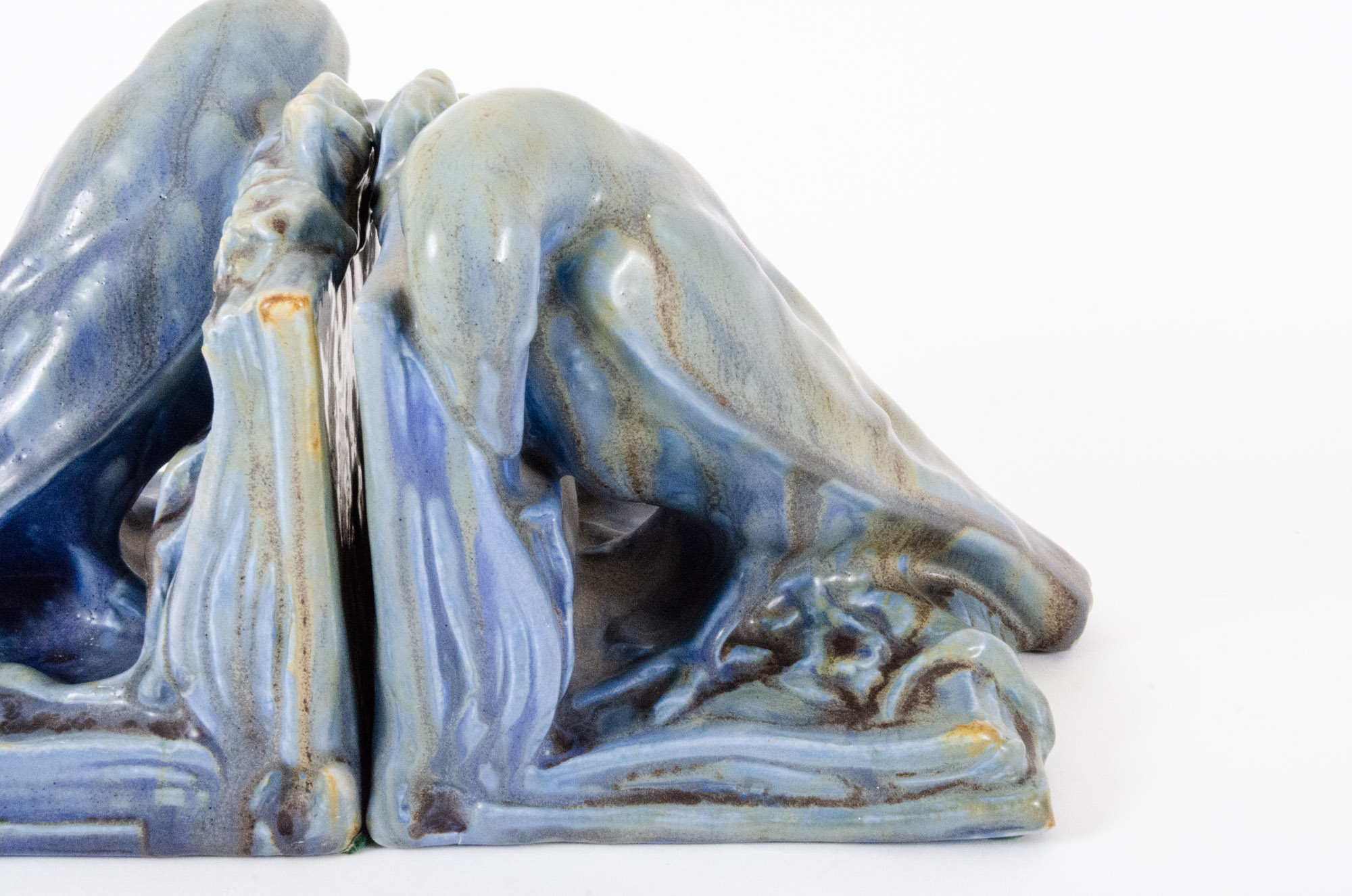 Rookwood Pottery "Rook" Bookends, 1917