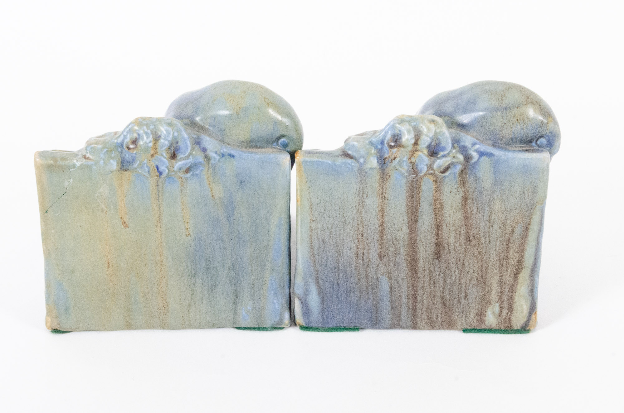 Rookwood Pottery "Rook" Bookends, 1917